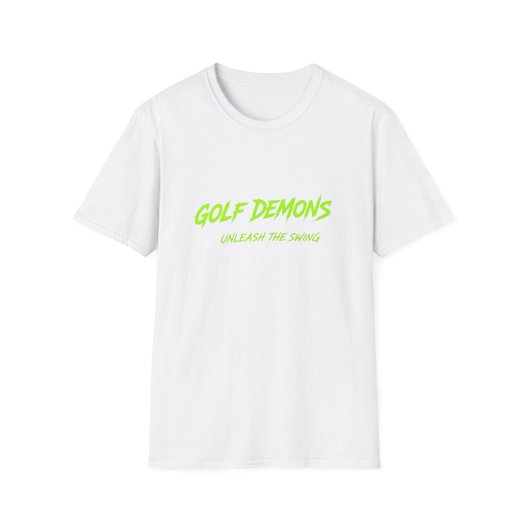 Golf Demons T-Shirt — "Unleash the Swing" Neon Golf Tee