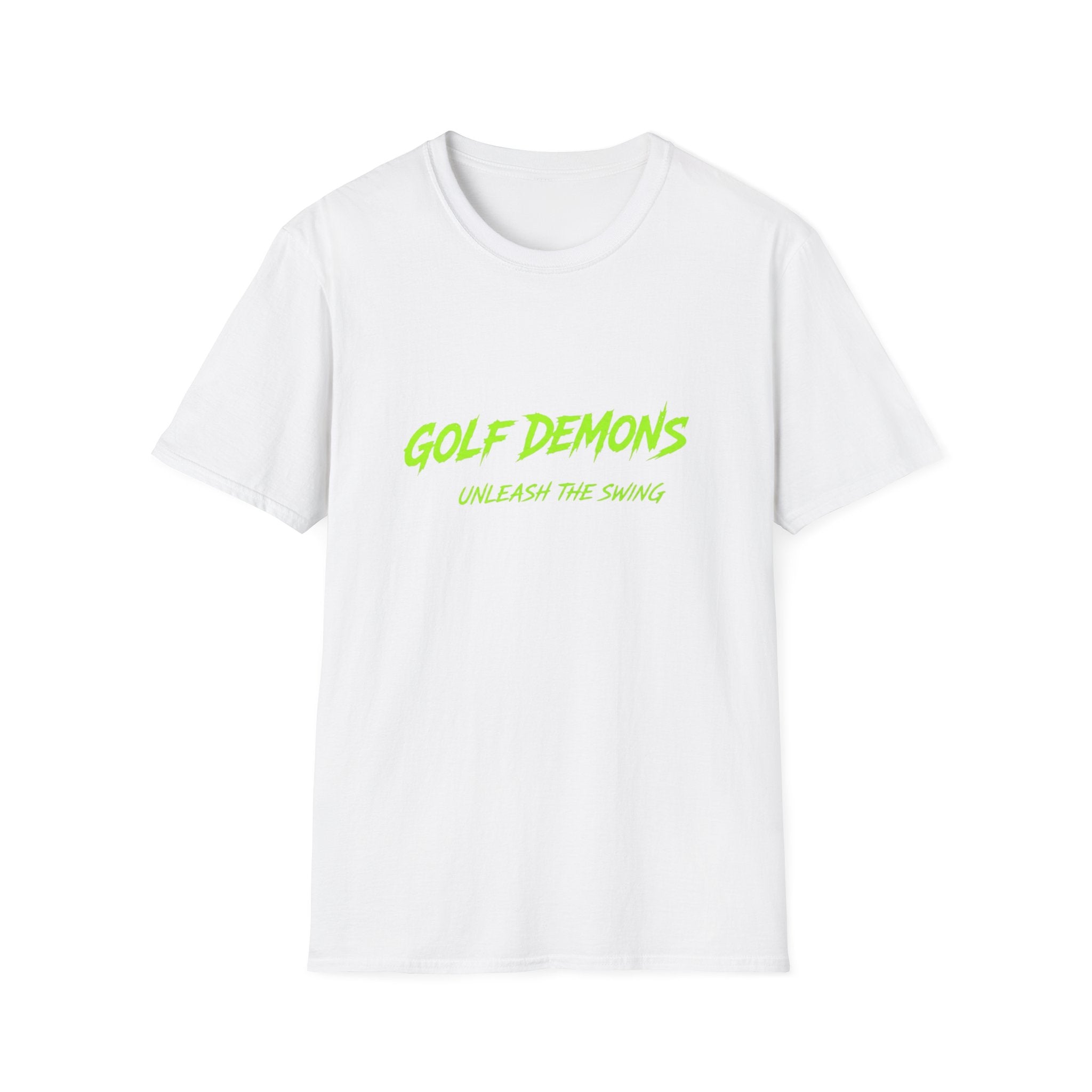 Golf Demons T-Shirt — "Unleash the Swing" Neon Golf Tee