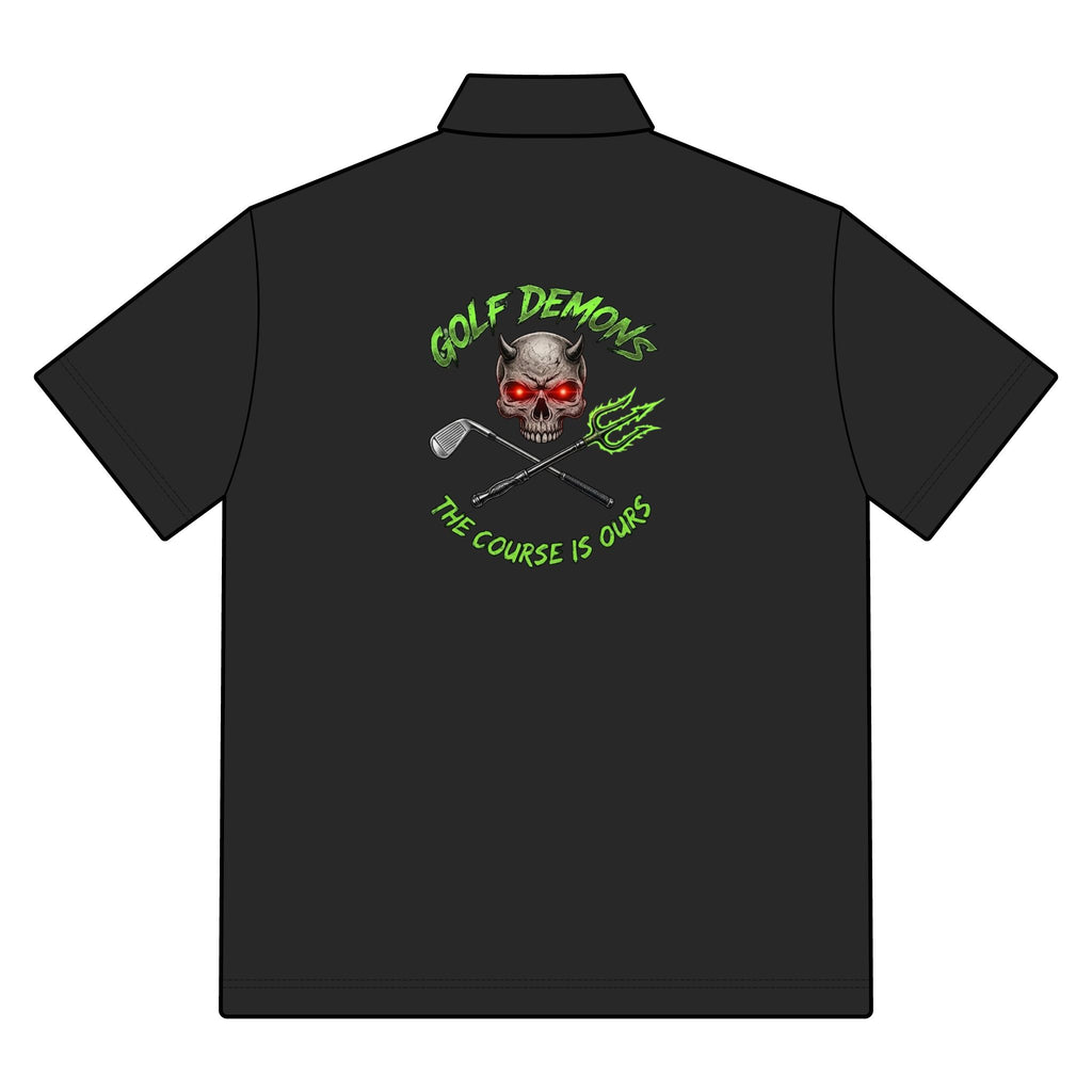 Golf Demons Performance Polo — 'The Course Is Ours' Tall Silk-Touch Golf Shirt