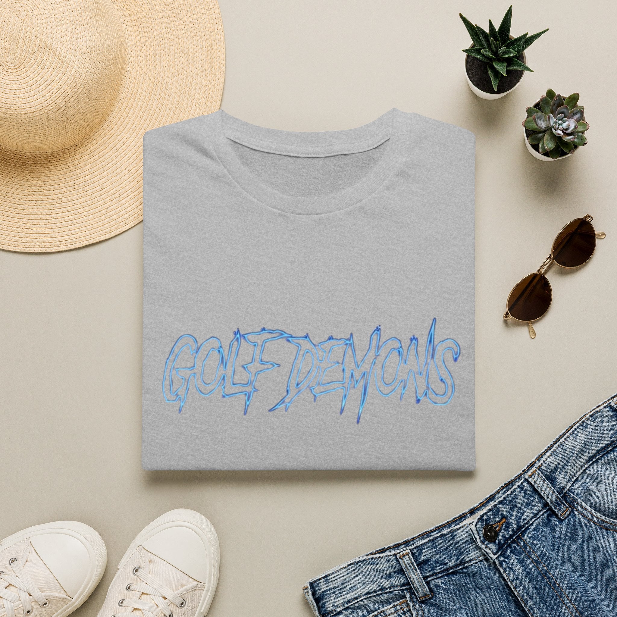 Golf Demons T-Shirt — Edgy Retro Script Golf Graphic Tee