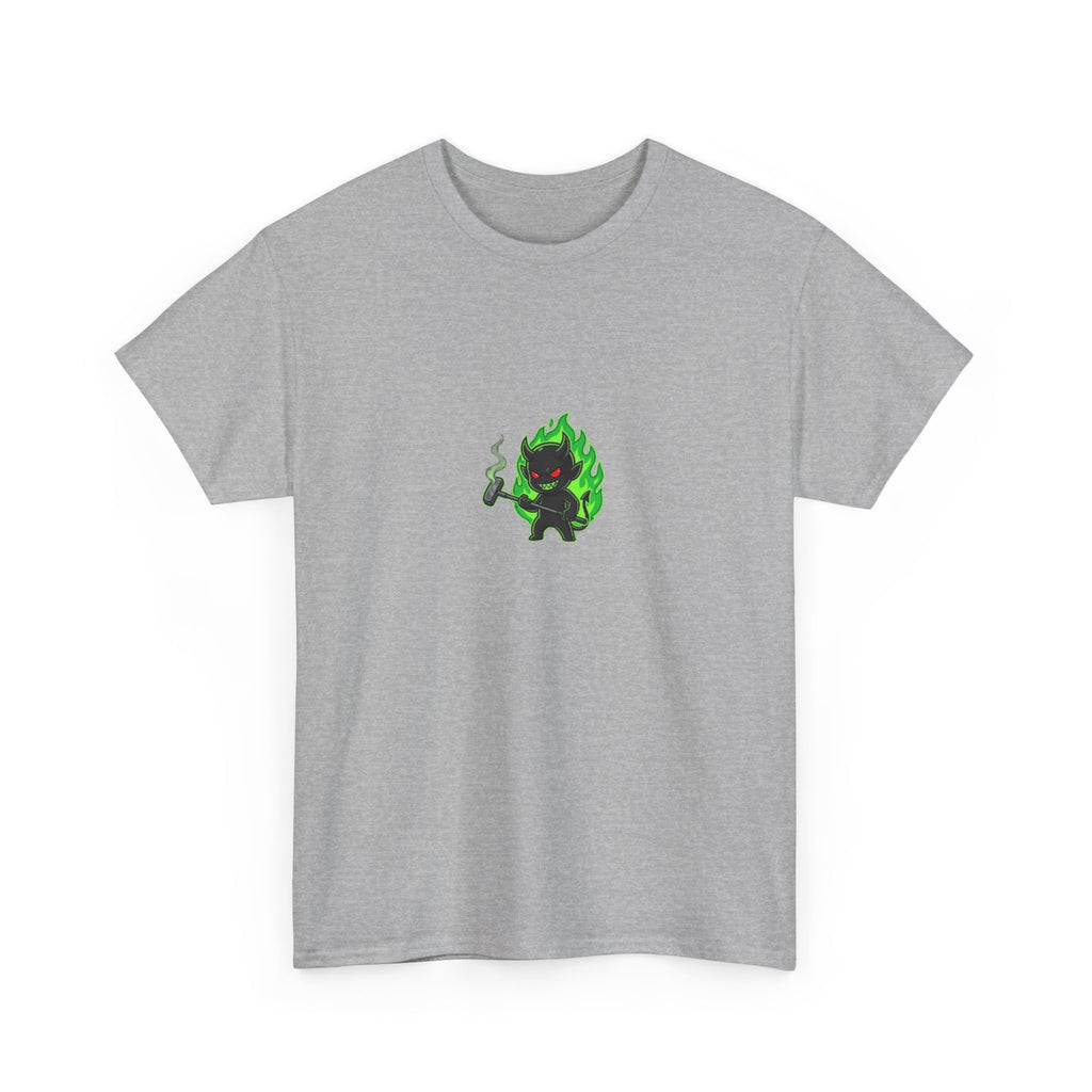 Golf Demons Graphic Tee — "Shut Up" Green Flame Design