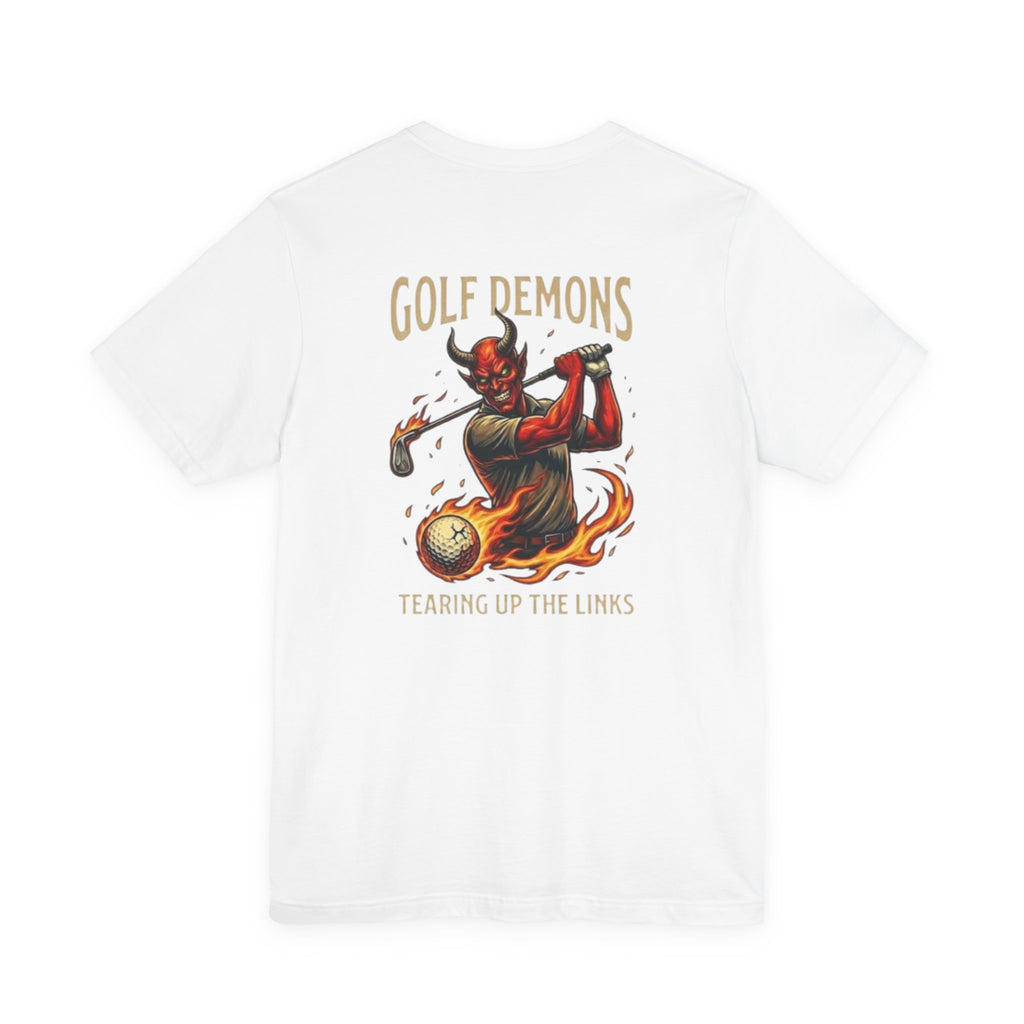 Tearing Up the Course — Golf Demons Graphic Tee
