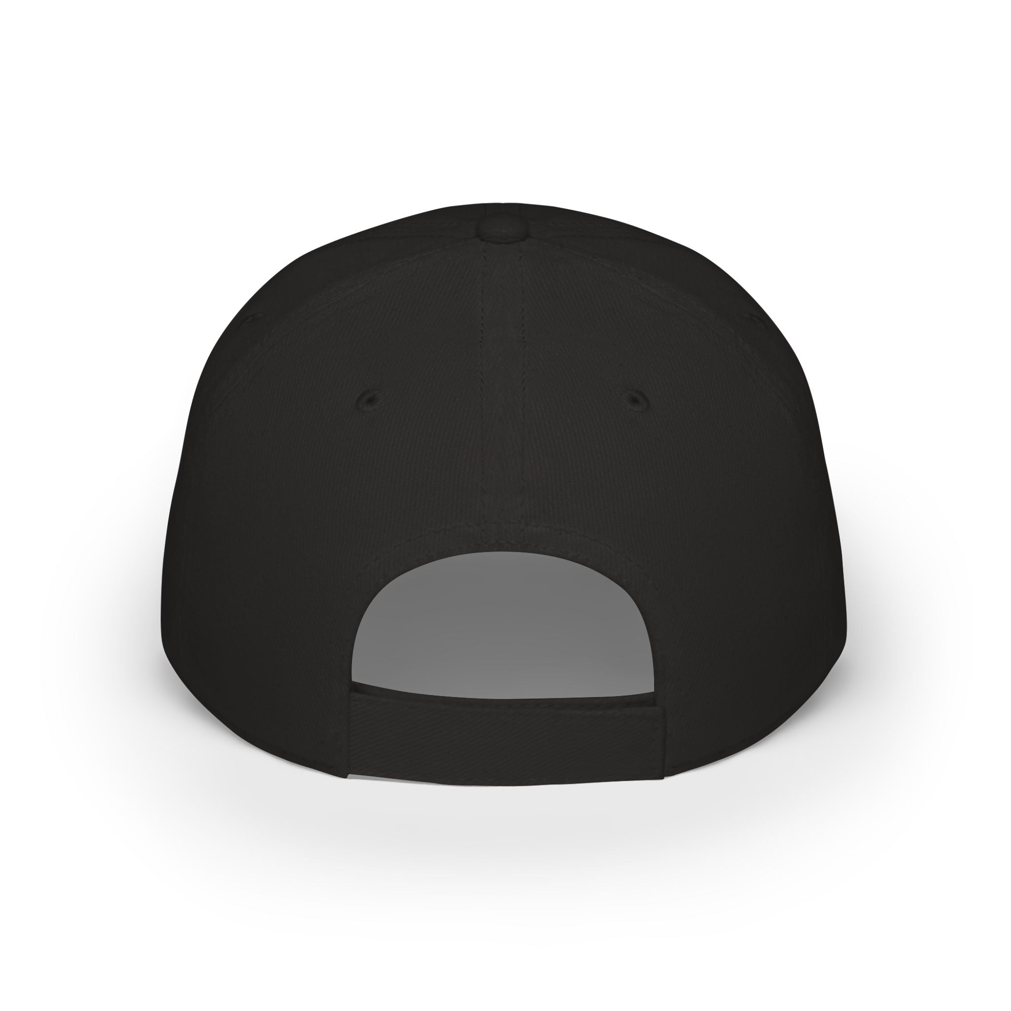 Skull & Crossed Golf Clubs Low Profile Baseball Cap — "Golf Bandit" Embroidered Hat