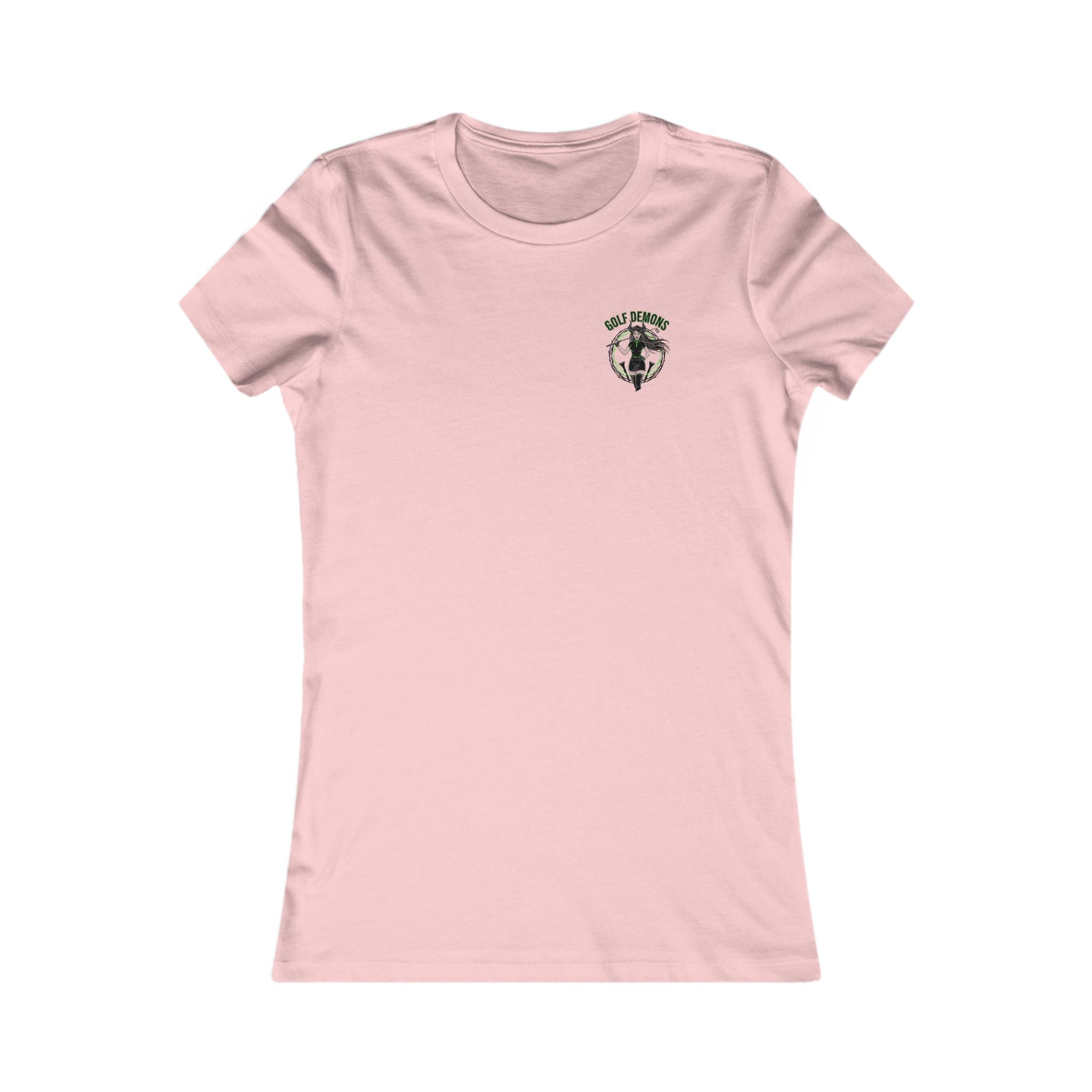 Women's Golf Demons Mascot Graphic Tee - Light Pink