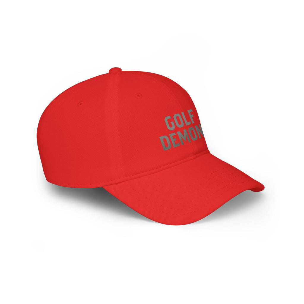 Golf Demons Baseball Cap — Low Profile Red Golf Hat