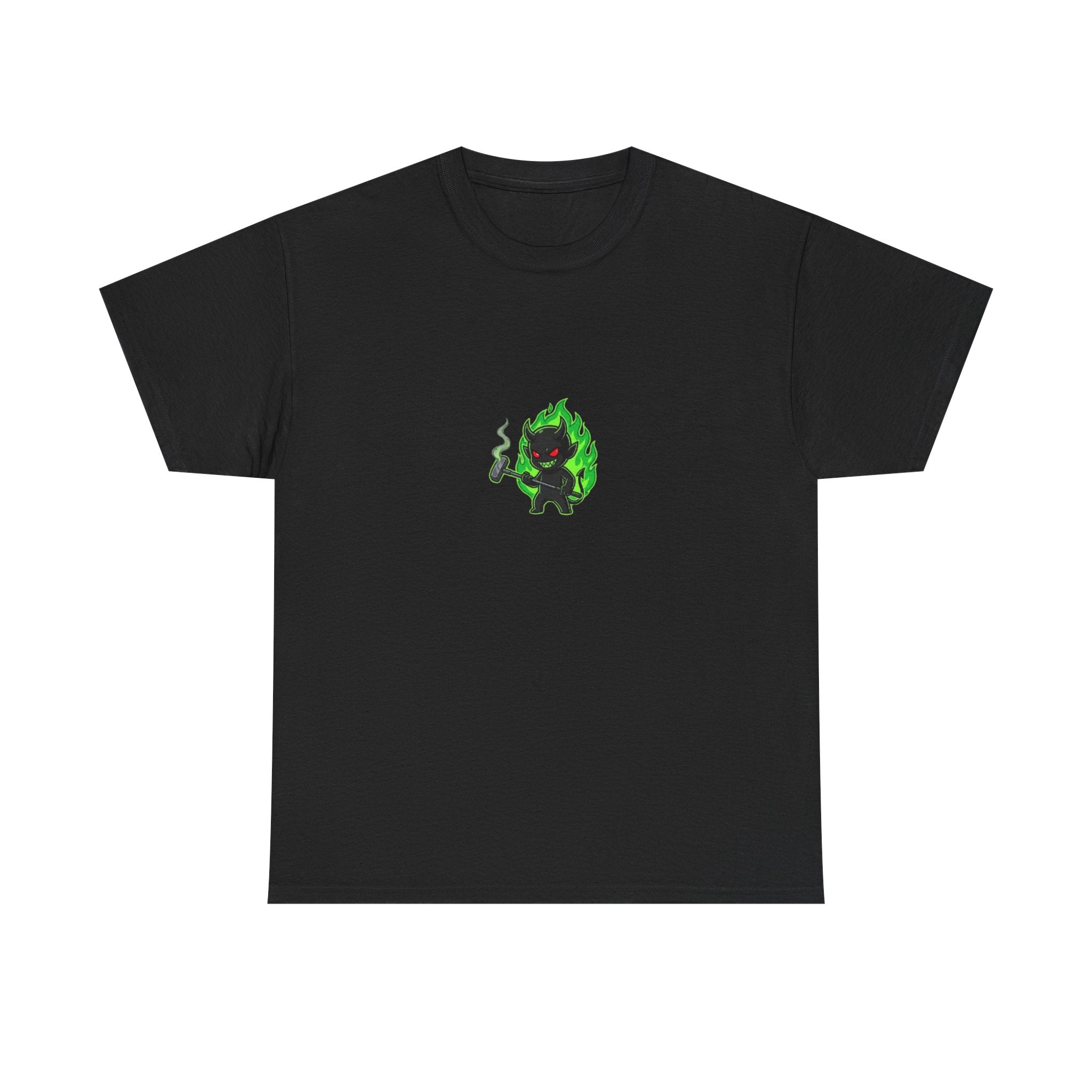 Golf Demons Graphic Tee — "Shut Up" Green Flame Design