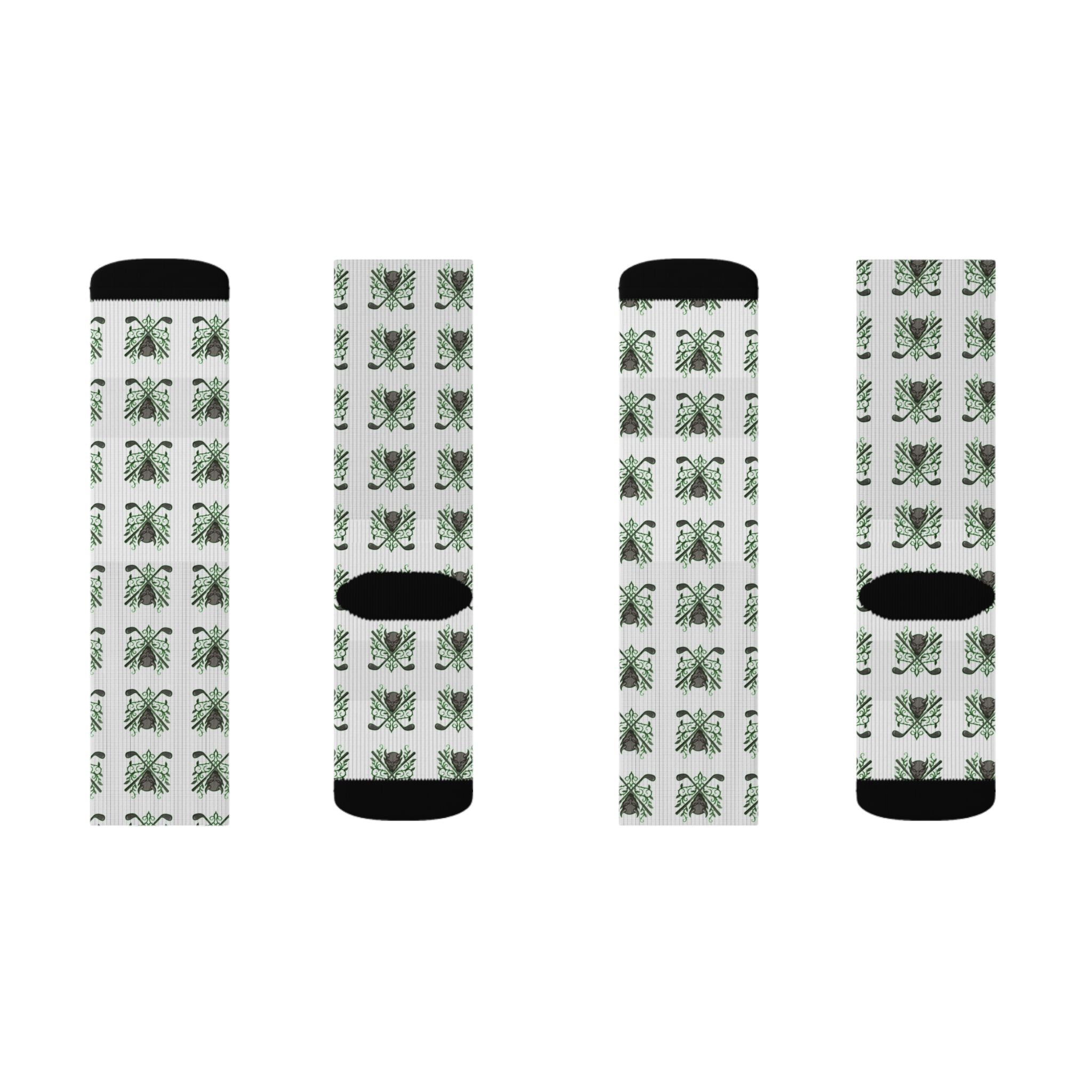 Golf Demons Crew Socks — All-Over Print Golf Socks