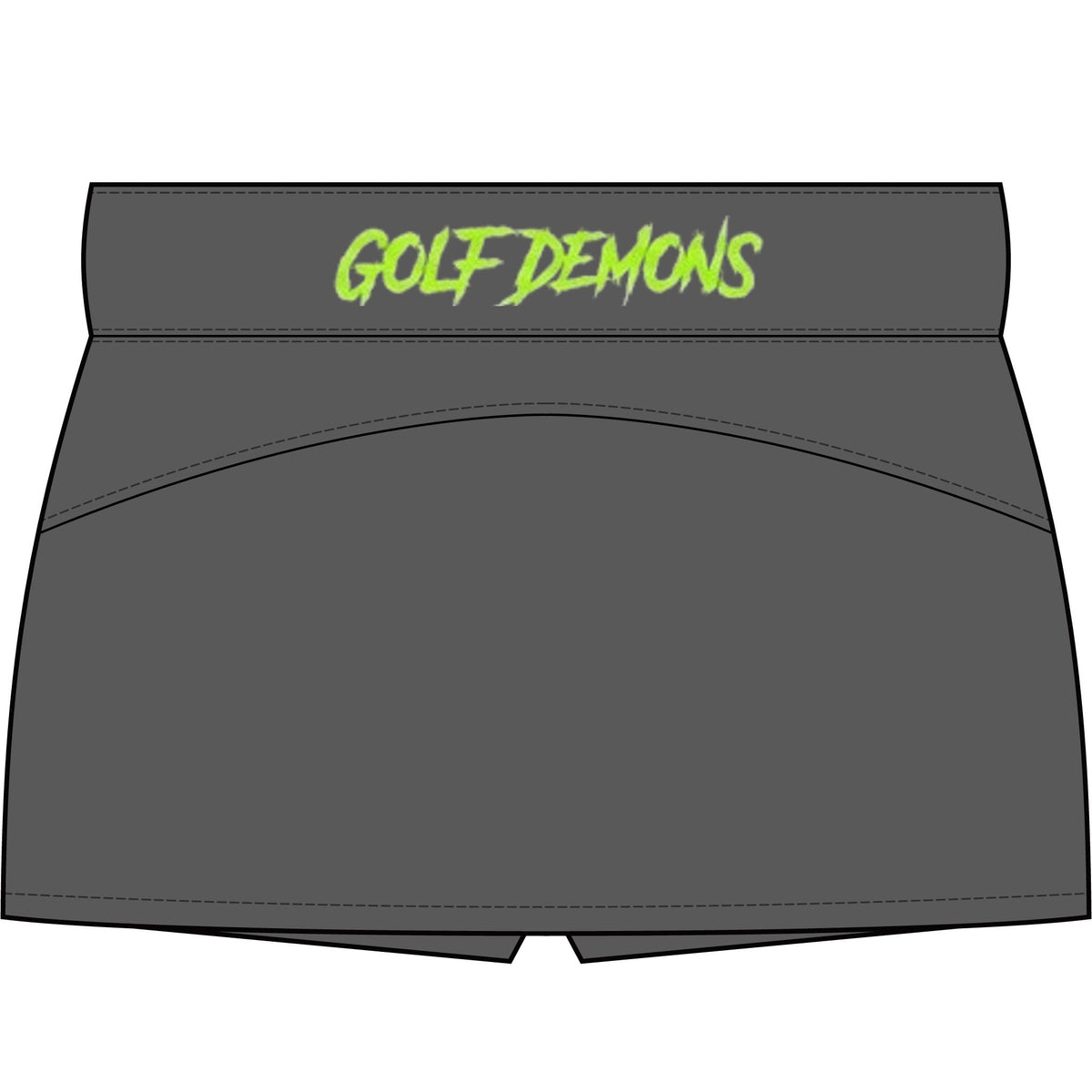Golf Demons Women’s Skort – Athletic Golf Skirt with Built-In Shorts