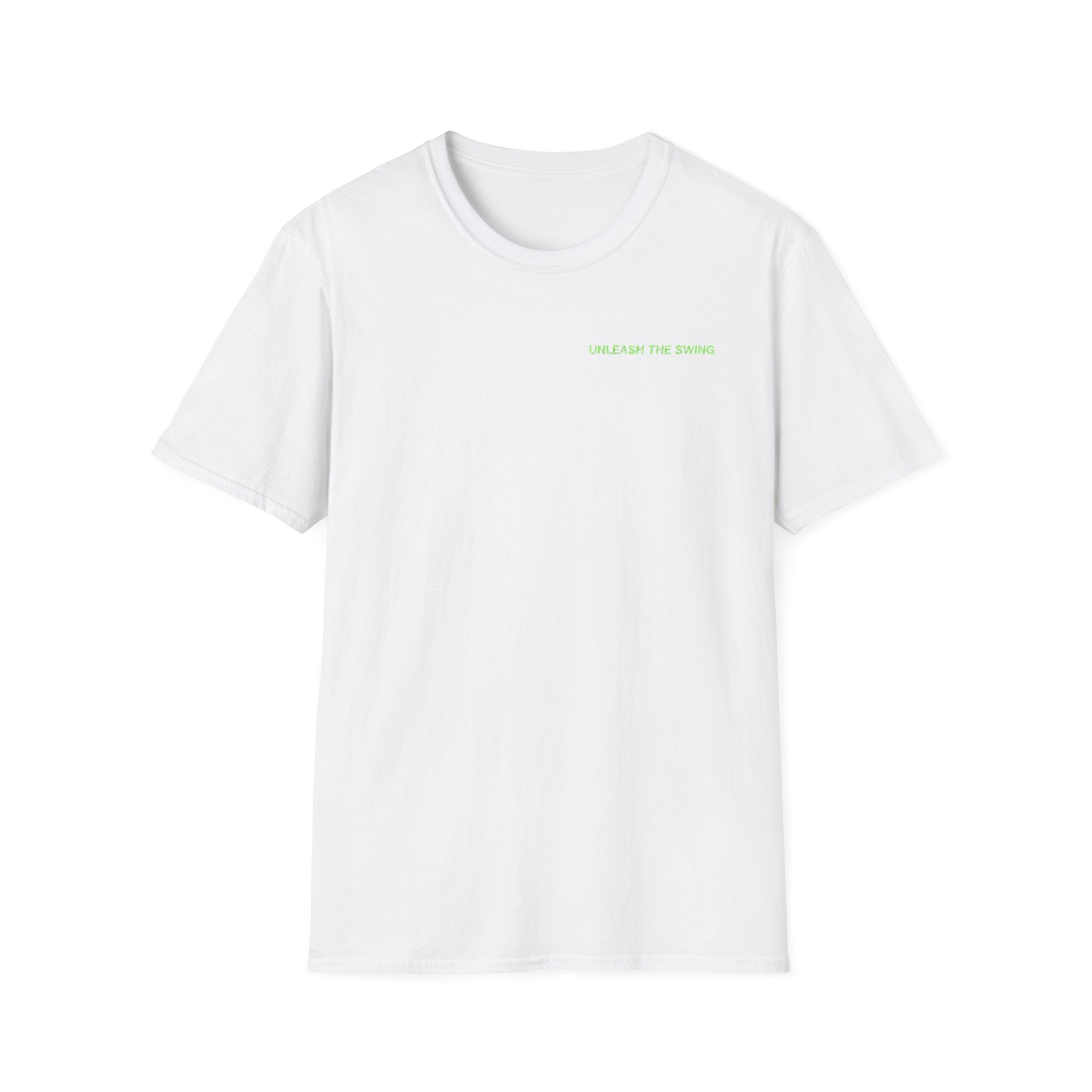 Unleash The Swing — Men's Golf Demons Graphic Tee | Neon Green Demon Design