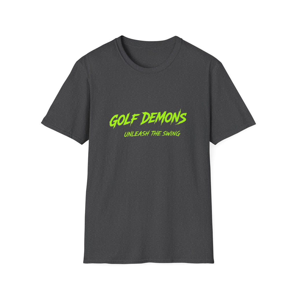 Golf Demons T-Shirt — "Unleash the Swing" Neon Golf Tee