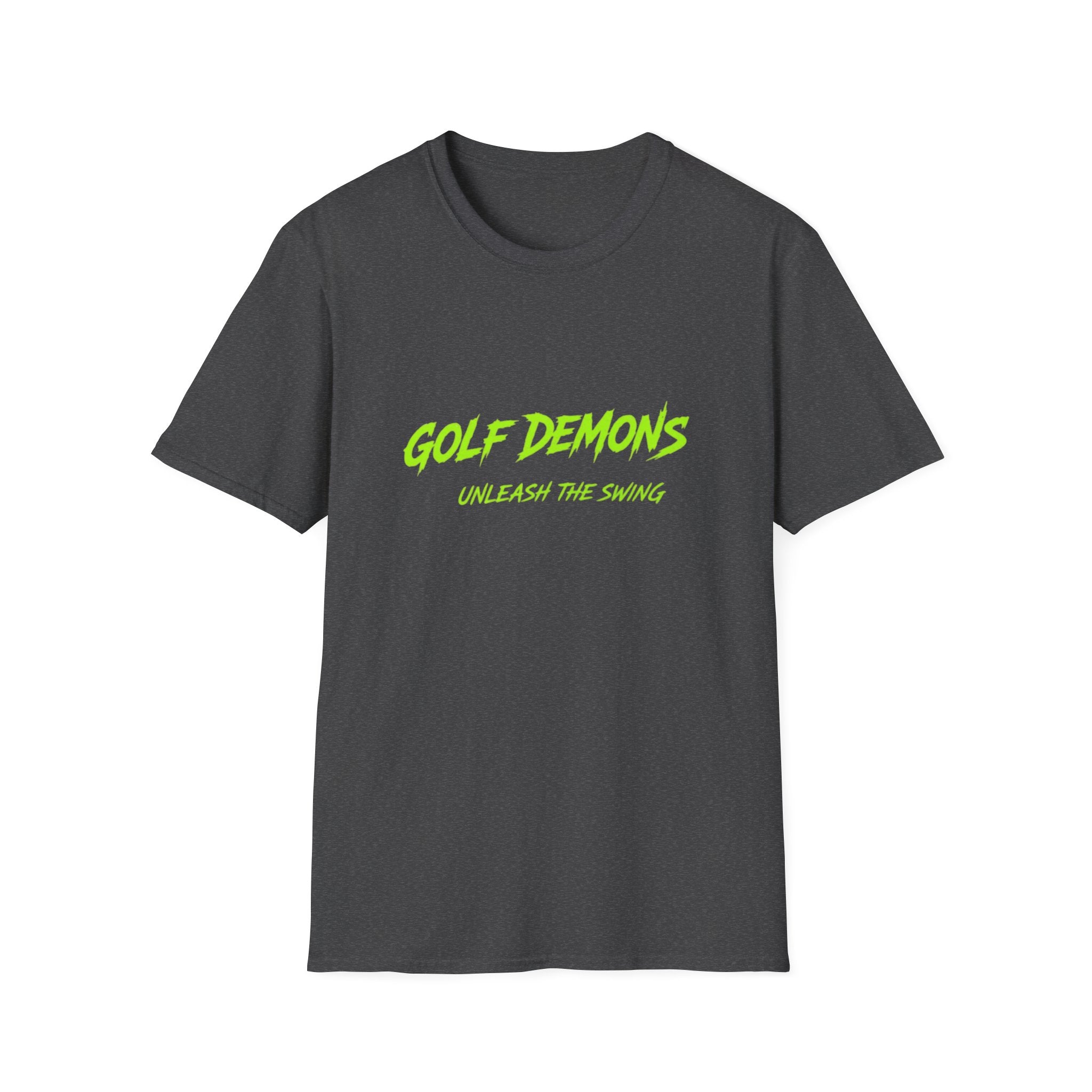 Golf Demons T-Shirt — "Unleash the Swing" Neon Golf Tee