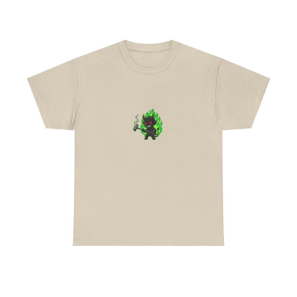 Golf Demons Graphic Tee — "Shut Up" Green Flame Design
