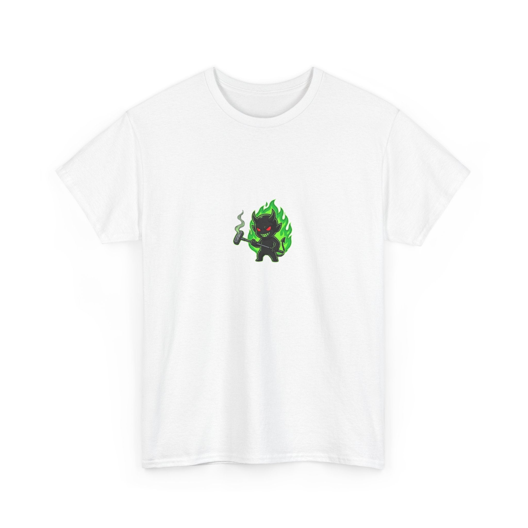 Golf Demons Graphic Tee — "Shut Up" Green Flame Design
