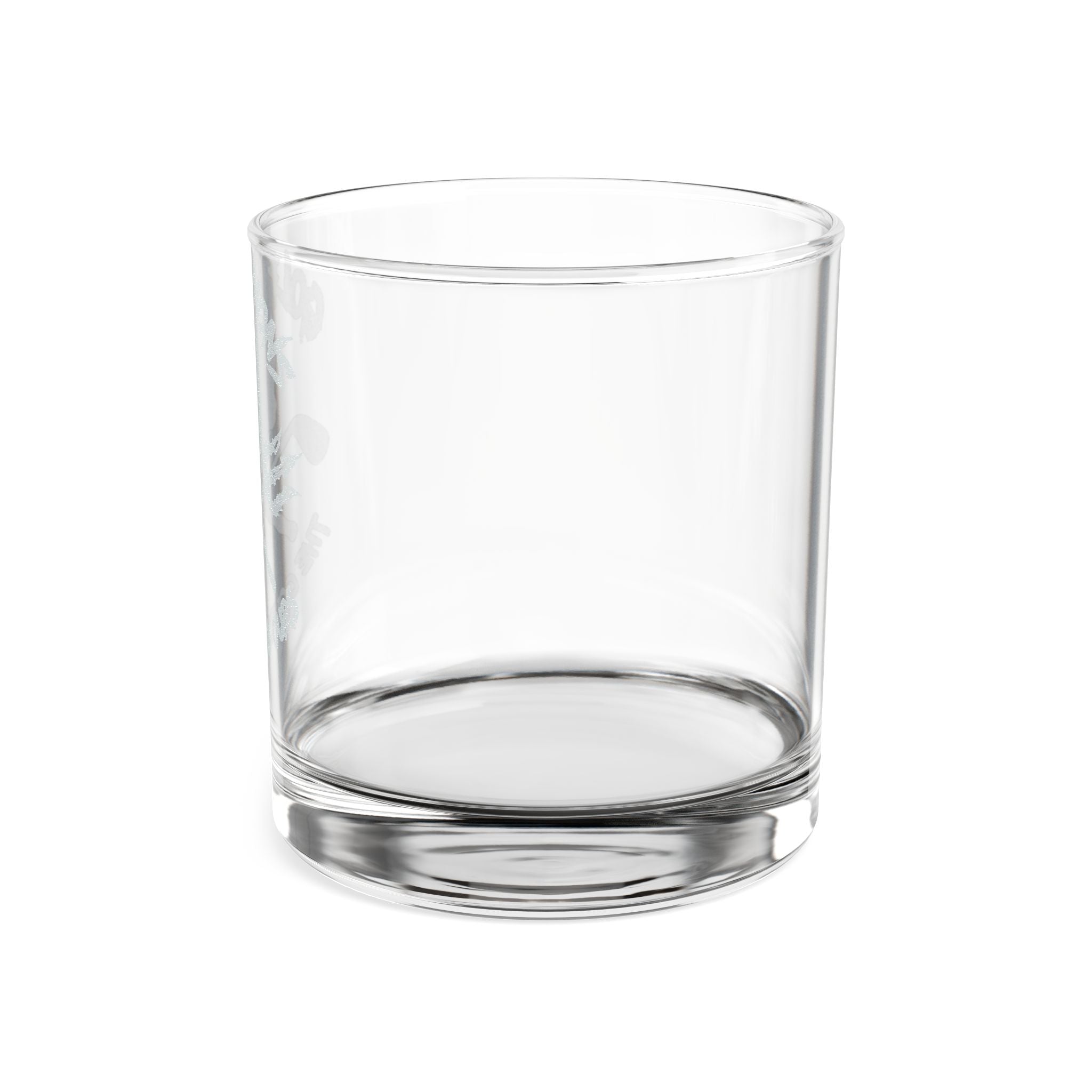 Engraved Whiskey Glass 10.5oz — Golf Demons Skull & Crossed Clubs Design