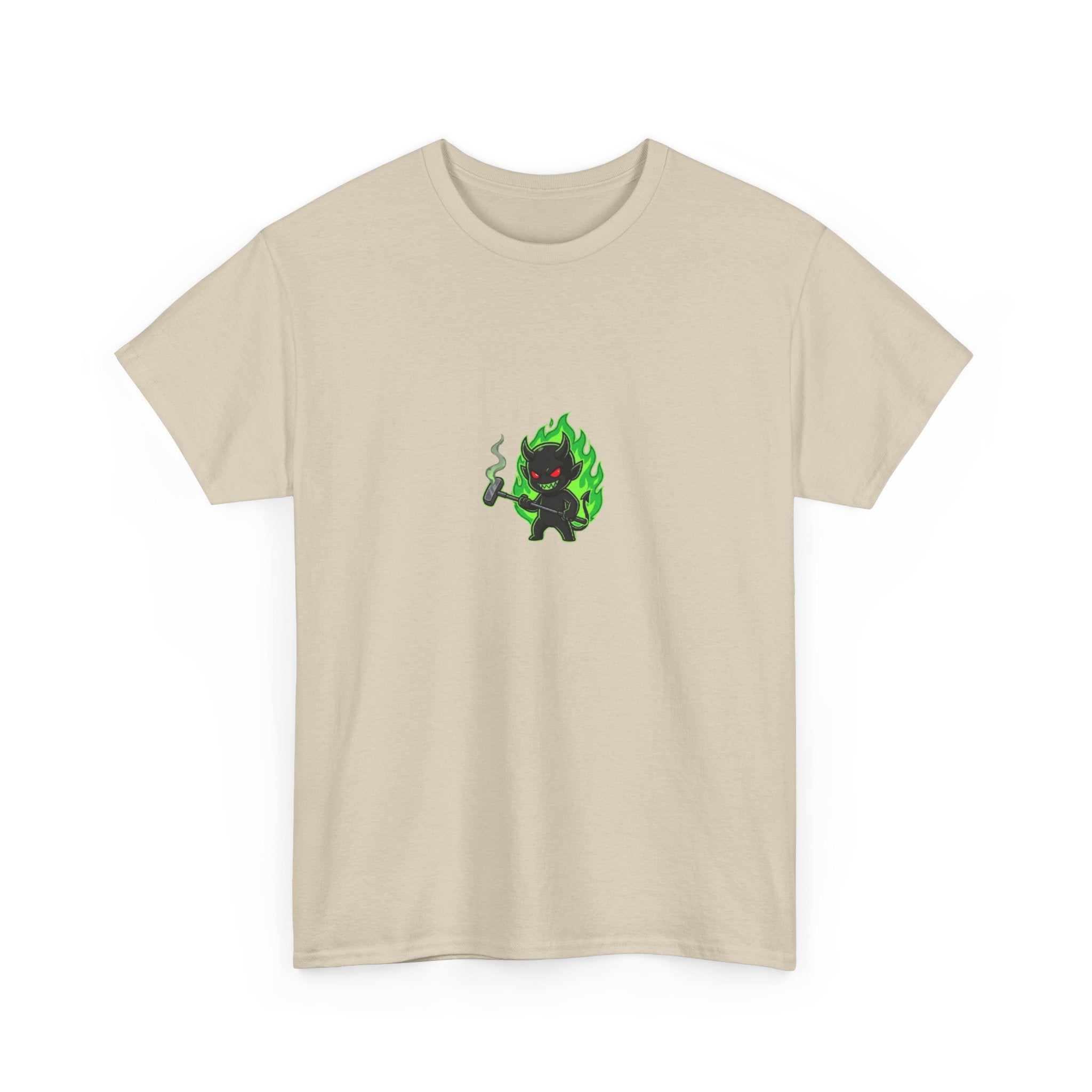 Golf Demons Graphic Tee — "Shut Up" Green Flame Design