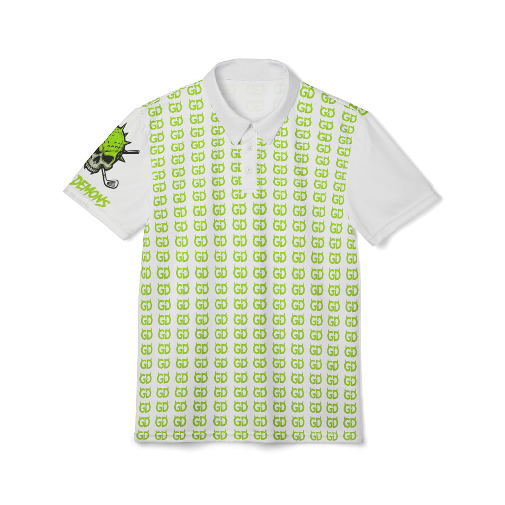 Green GG Pattern Polo Shirt