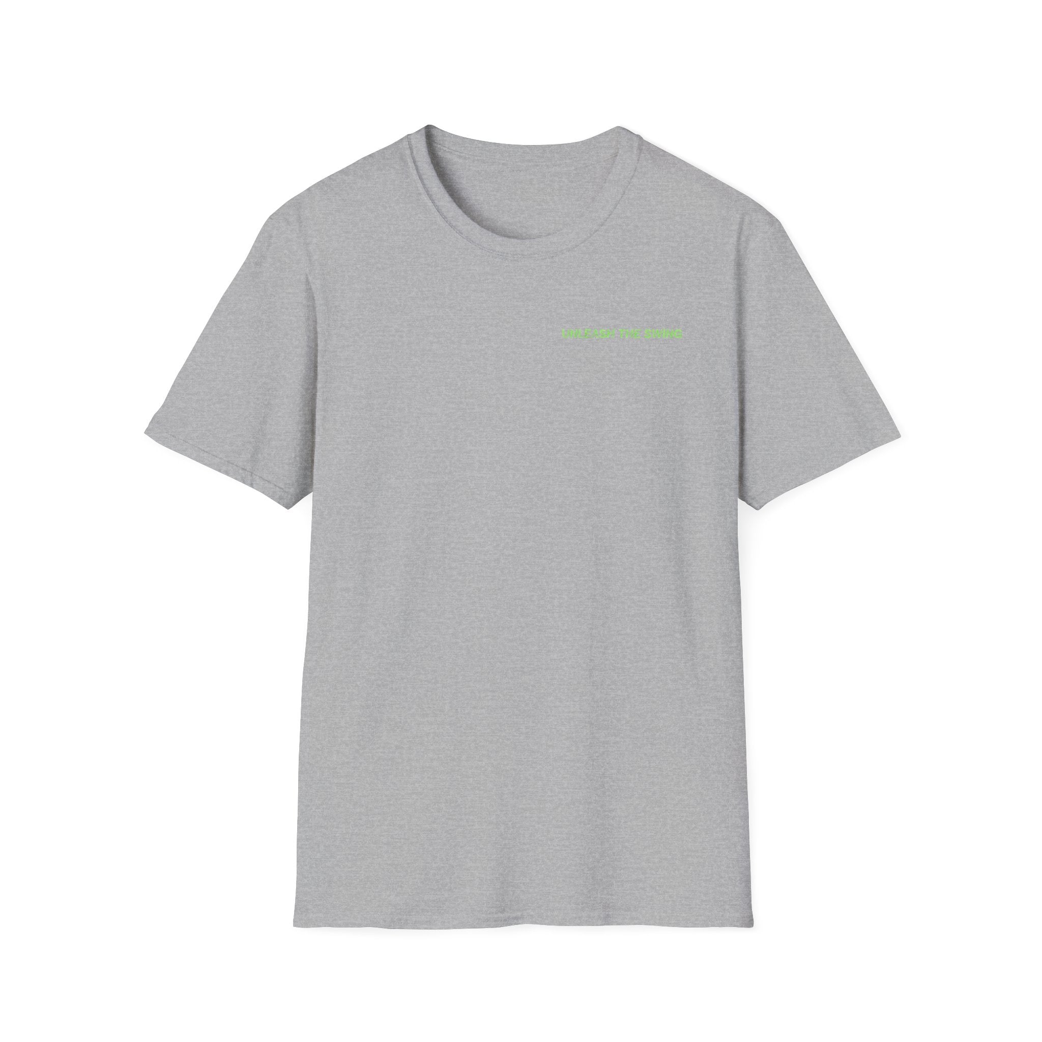 Unleash The Swing — Men's Golf Demons Graphic Tee | Neon Green Demon Design