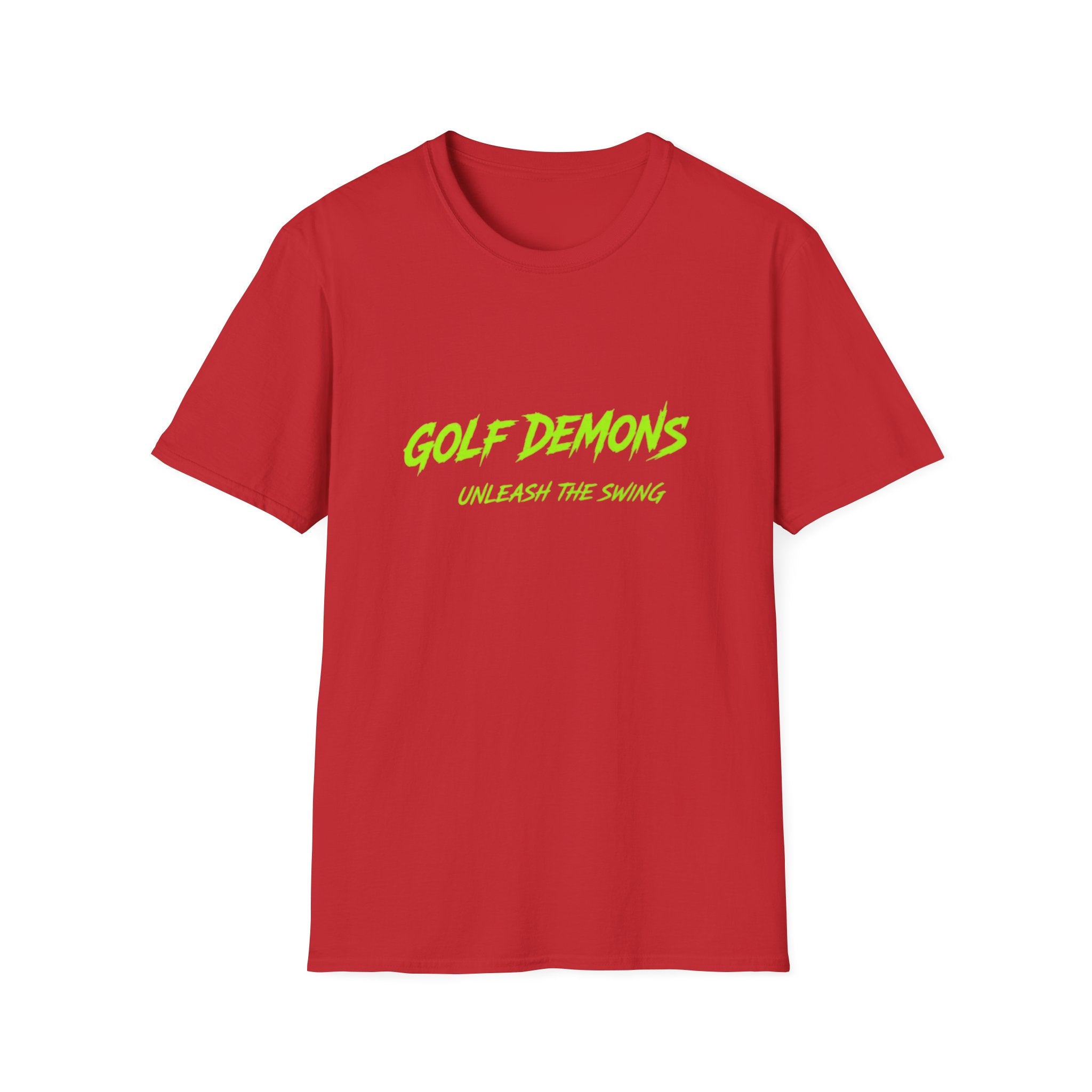Golf Demons T-Shirt — "Unleash the Swing" Neon Golf Tee