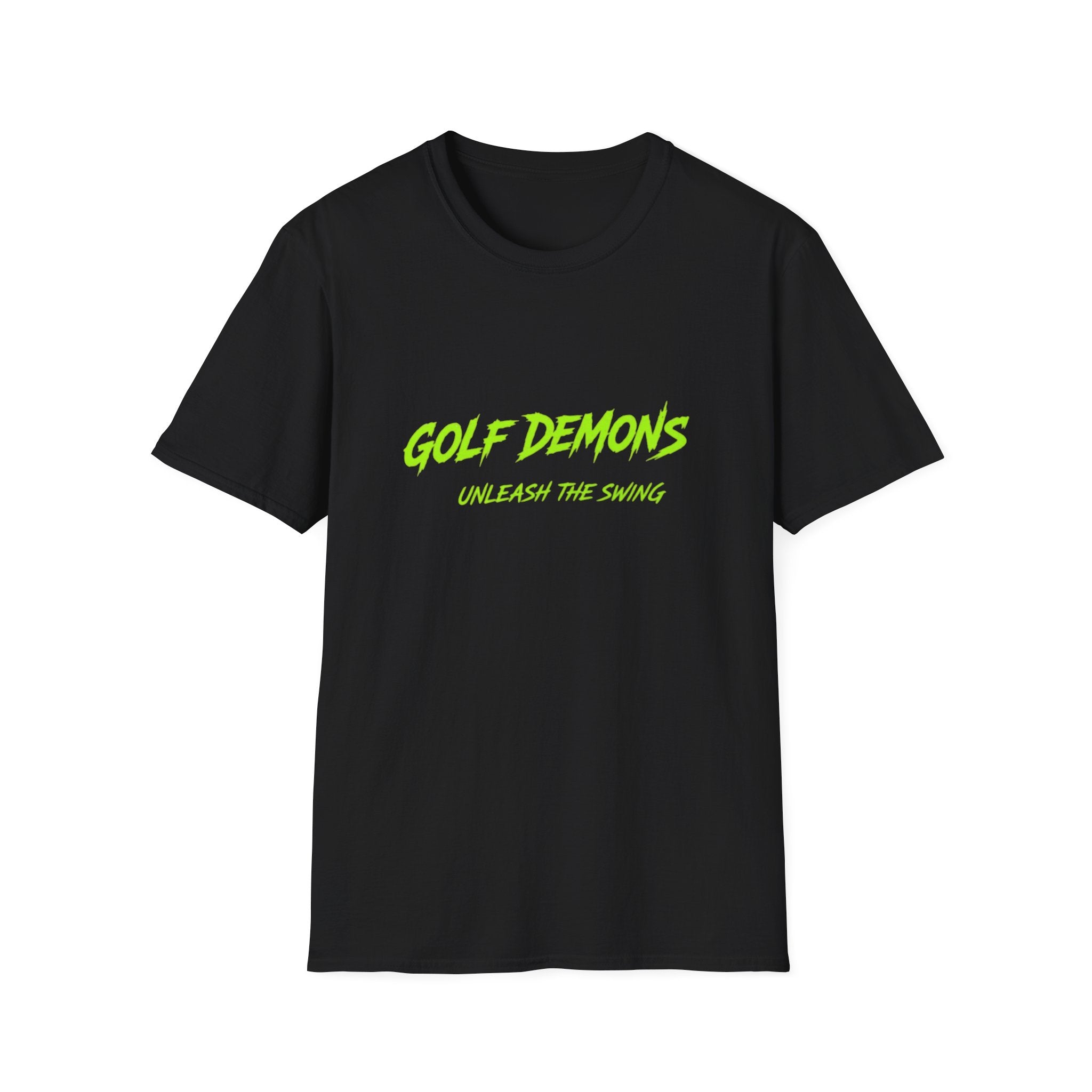 Golf Demons T-Shirt — "Unleash the Swing" Neon Golf Tee