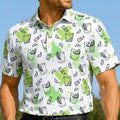 19th Hole Cool-Stretch Men's Golf Shirt (Green)