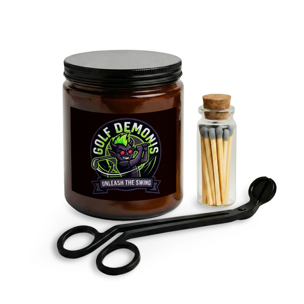 Golf Demons Candle Set — Scented Candle with Matches & Wick Trimmer