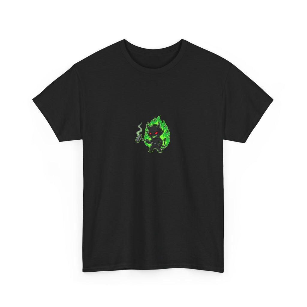 Golf Demons Graphic Tee — "Shut Up" Green Flame Design
