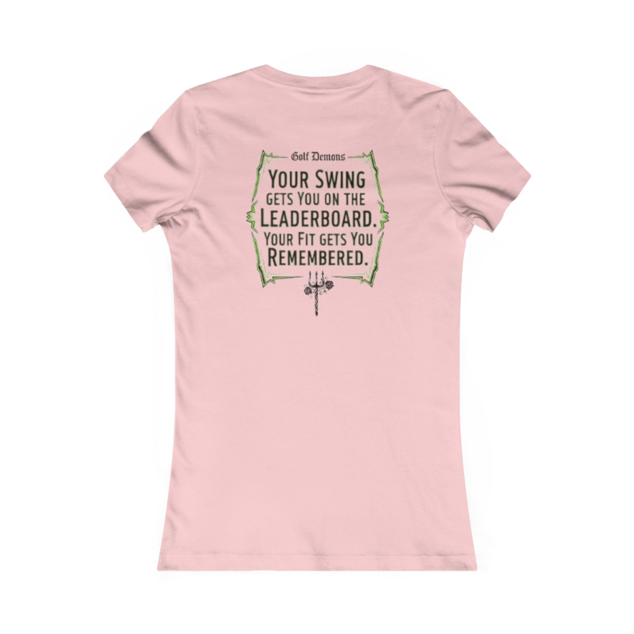 Women's Golf Demons Mascot Graphic Tee - Light Pink