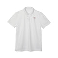 Classic Embroidered Polo Shirt – Subtle 'GD' Chest Logo, Clean White Work & Casual Tee