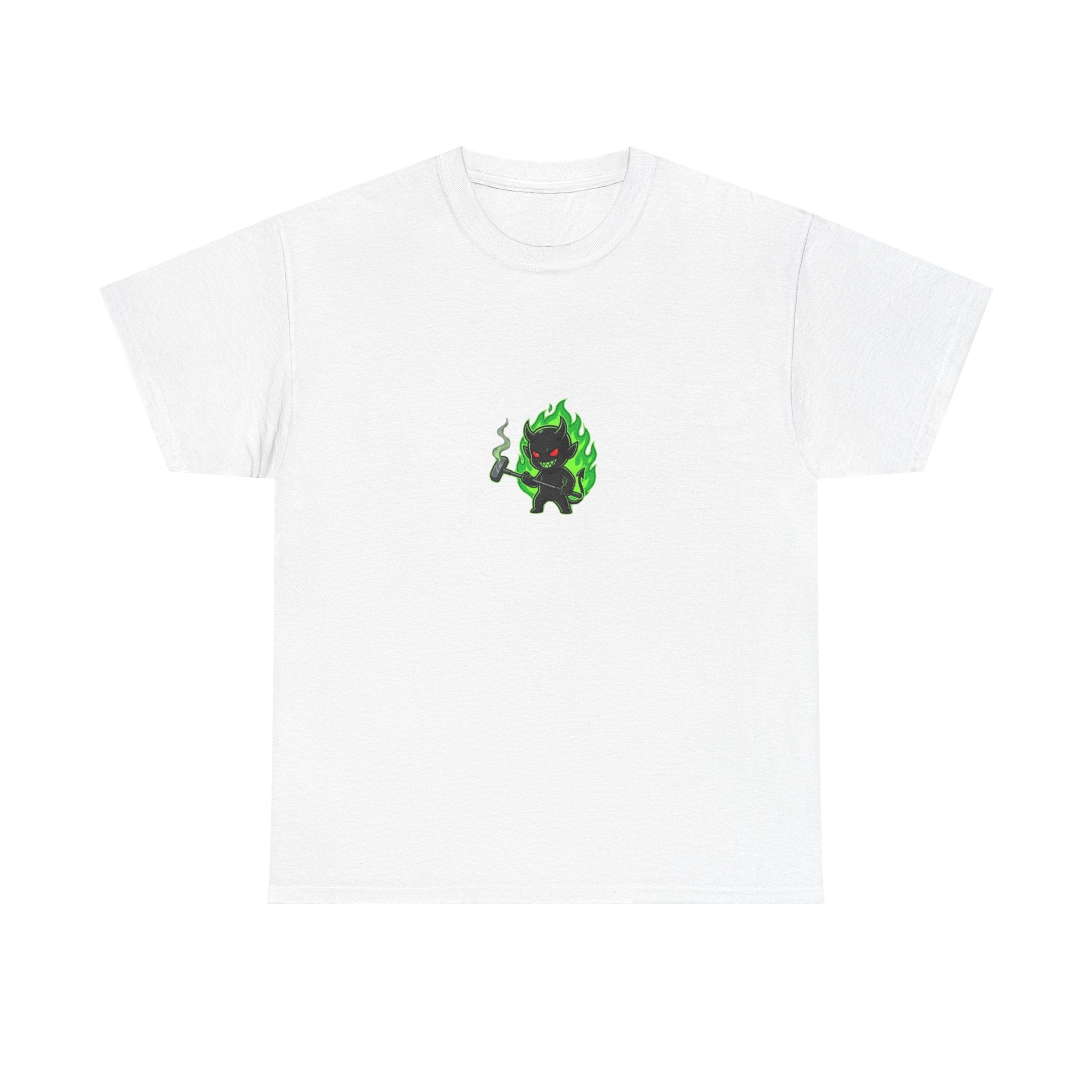 Golf Demons Graphic Tee — "Shut Up" Green Flame Design