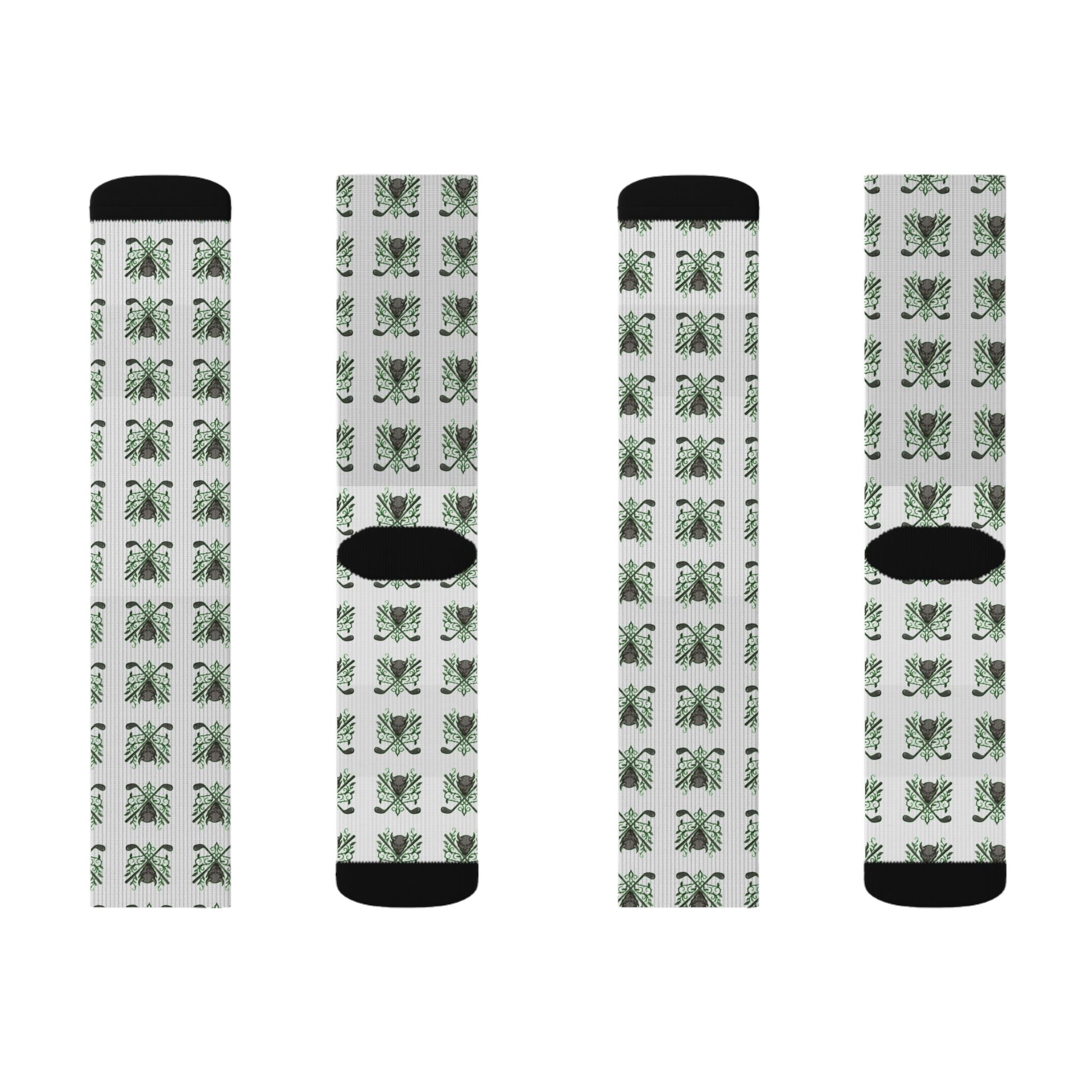 Golf Demons Crew Socks — All-Over Print Golf Socks