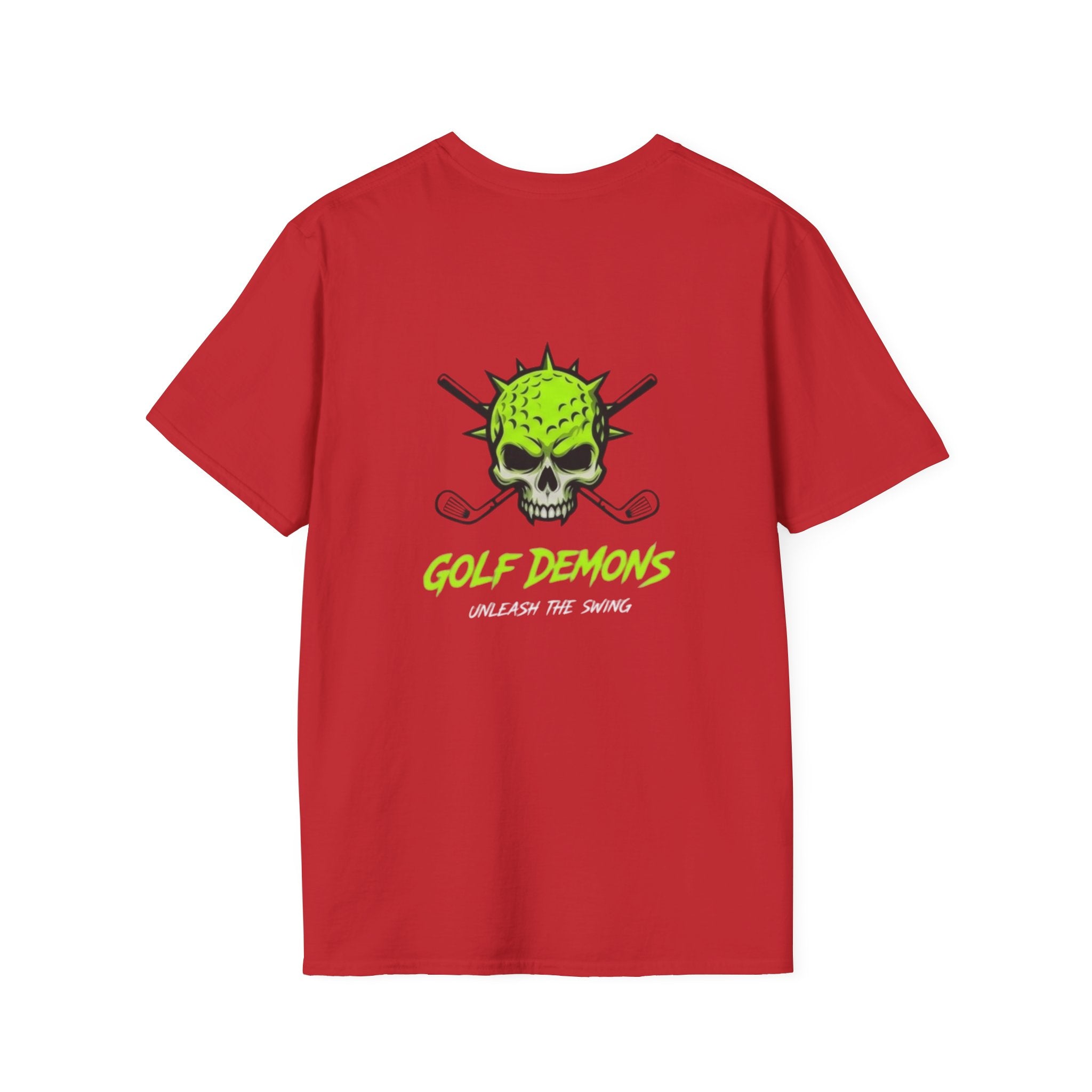 Golf Demons T-Shirt — "Unleash the Swing" Neon Golf Tee