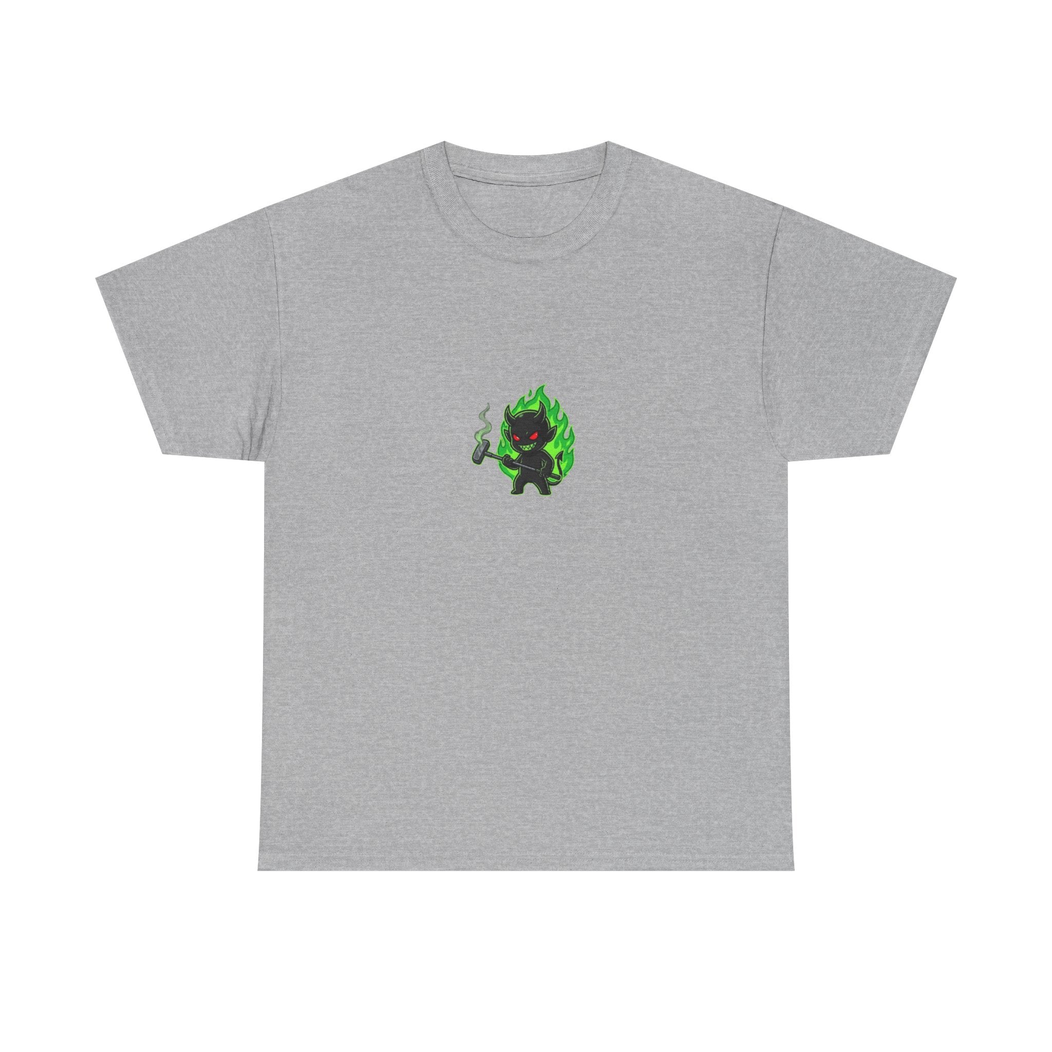 Golf Demons Graphic Tee — "Shut Up" Green Flame Design