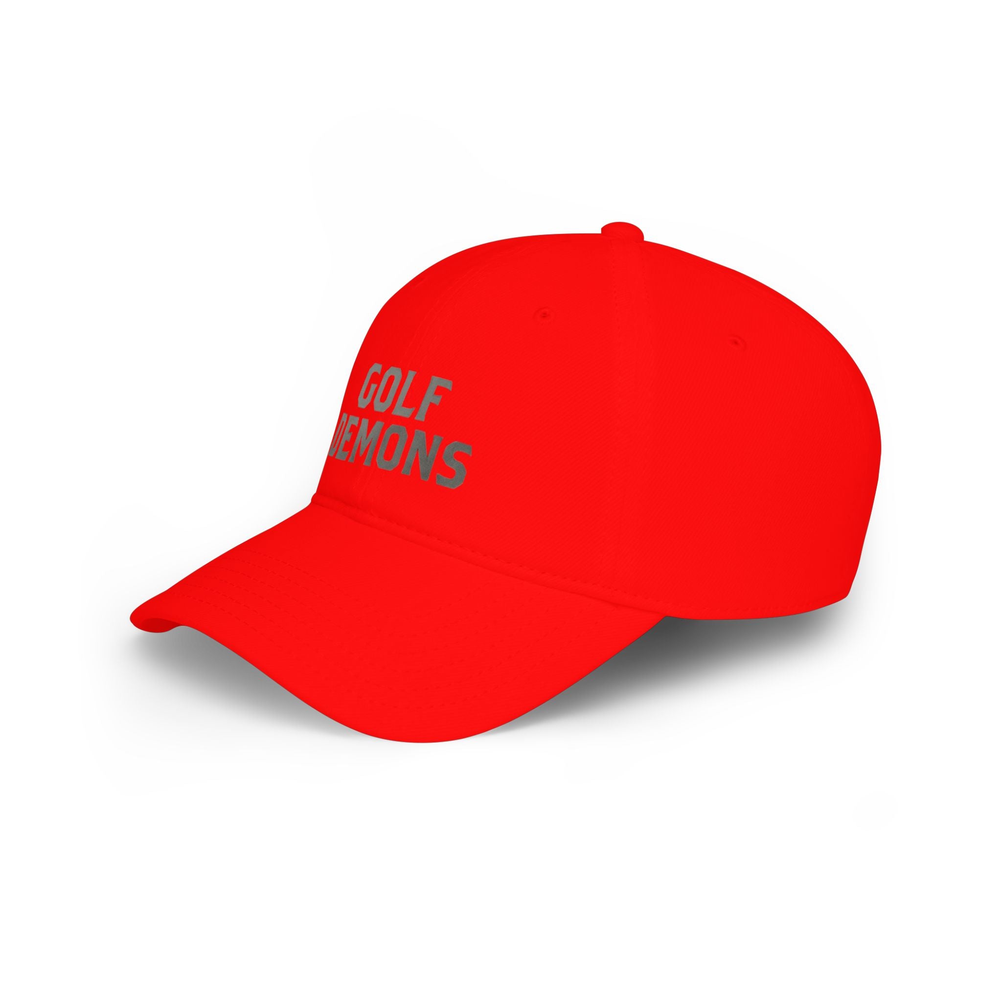 Golf Demons Baseball Cap — Low Profile Red Golf Hat