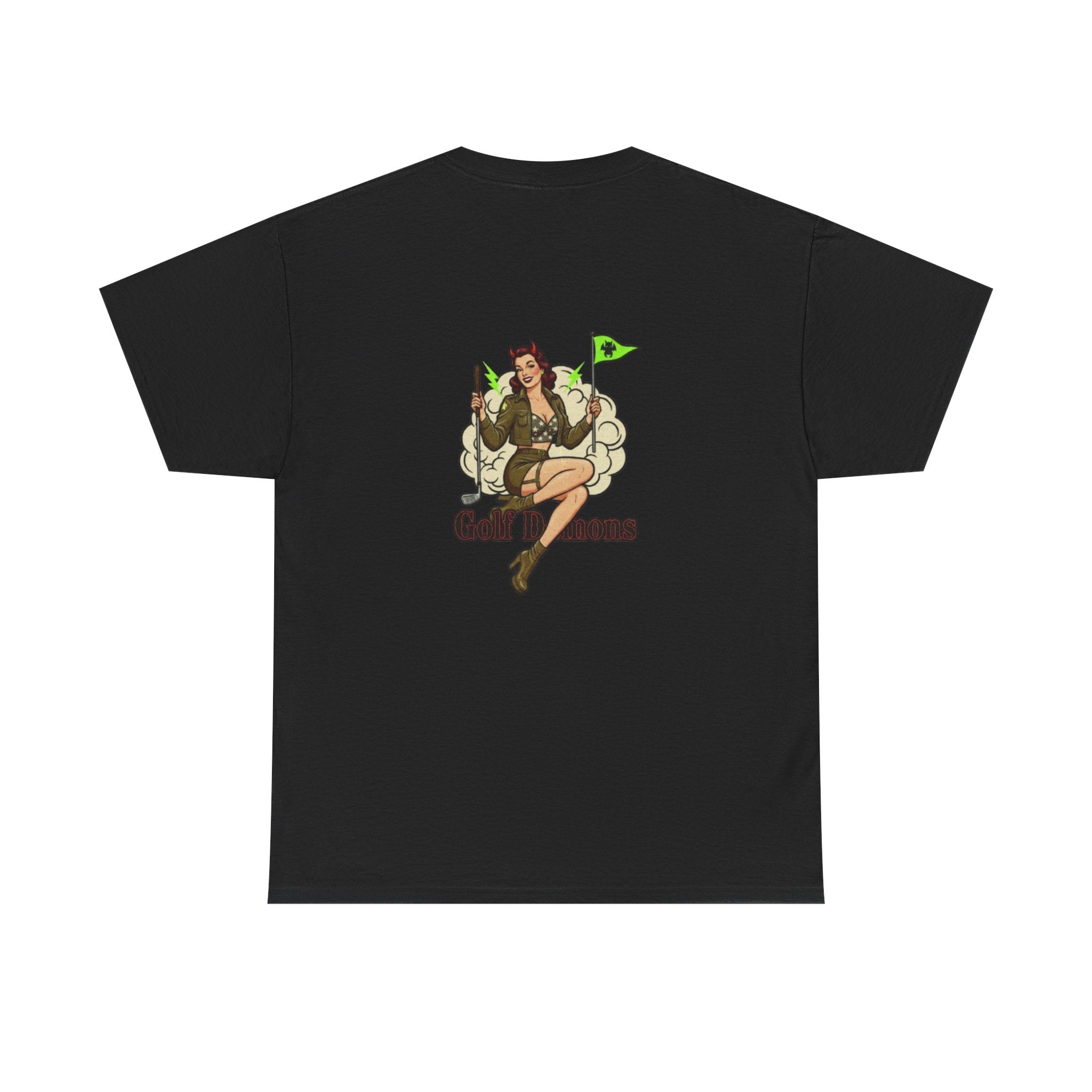 T-Shirt — Retro Pinup Golfer Graphic Tee (‘Golf Queen’)