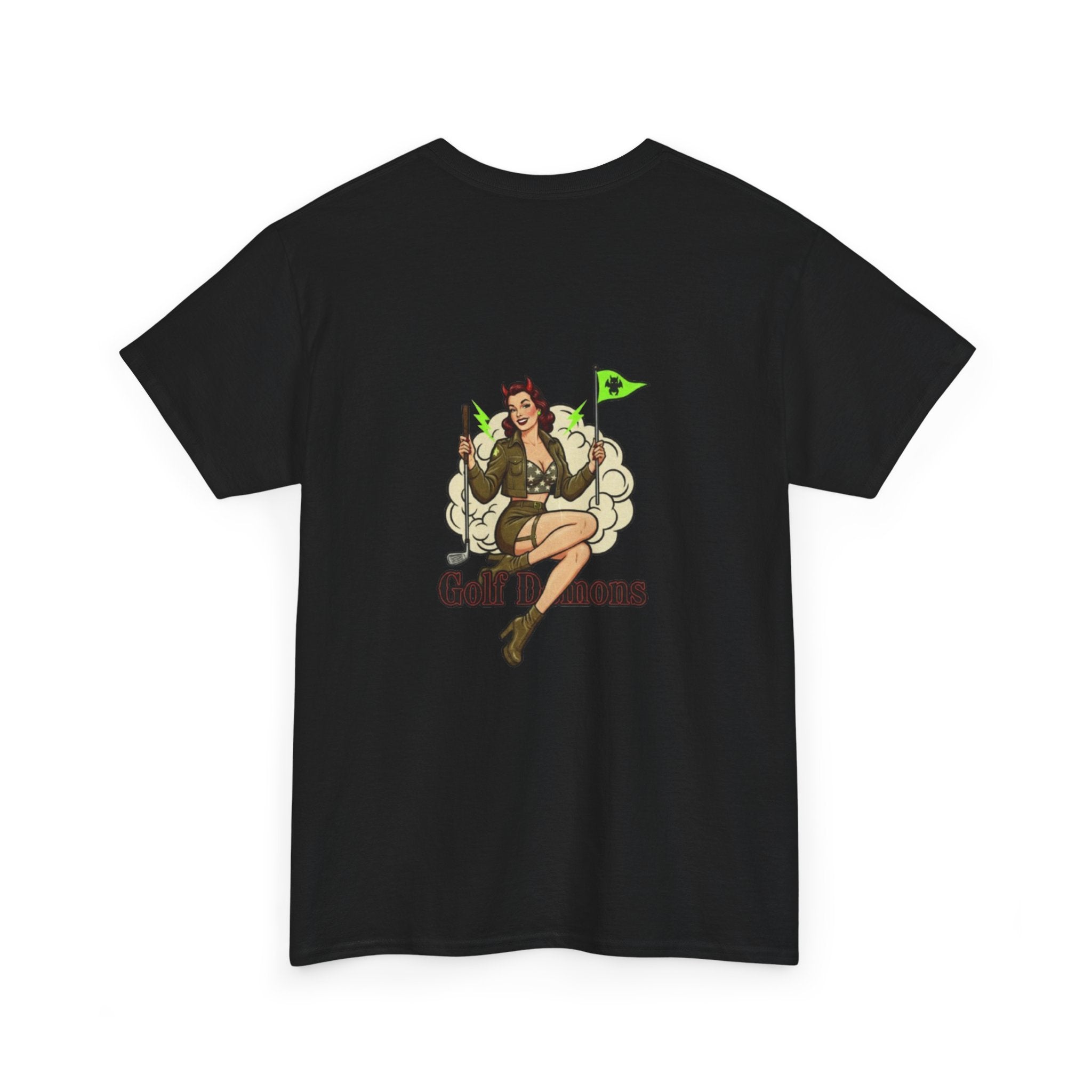 T-Shirt — Retro Pinup Golfer Graphic Tee (‘Golf Queen’)