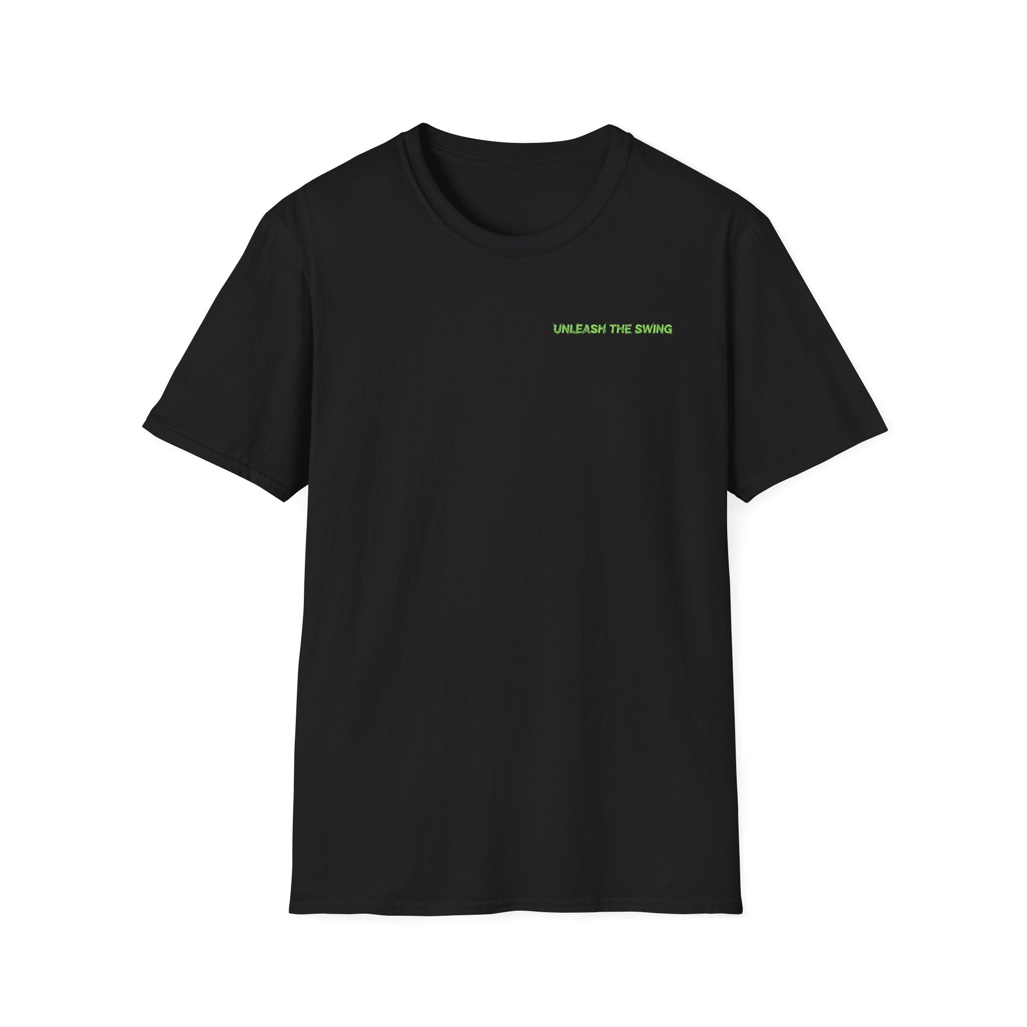 Unleash The Swing — Men's Golf Demons Graphic Tee | Neon Green Demon Design
