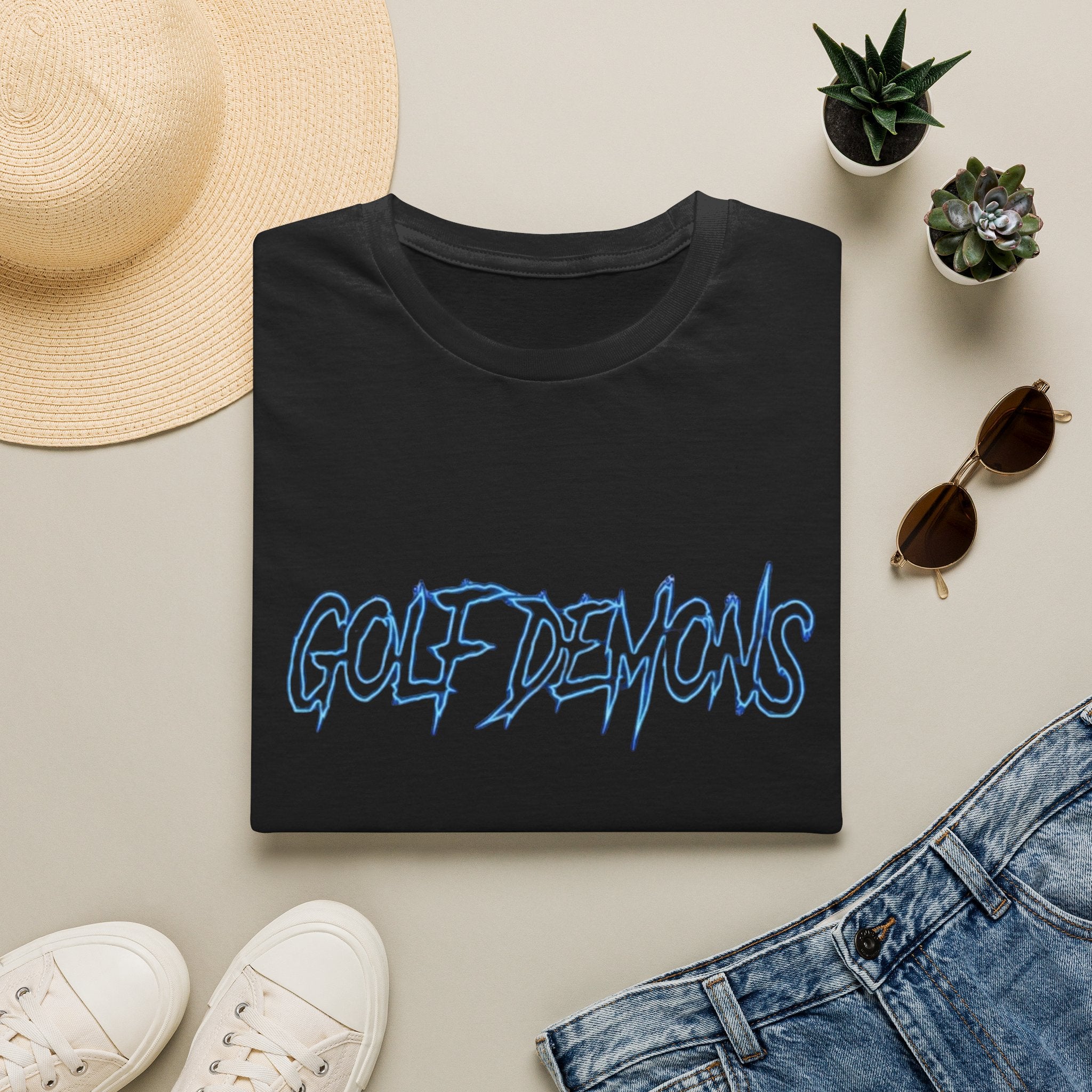 Golf Demons T-Shirt — Edgy Retro Script Golf Graphic Tee