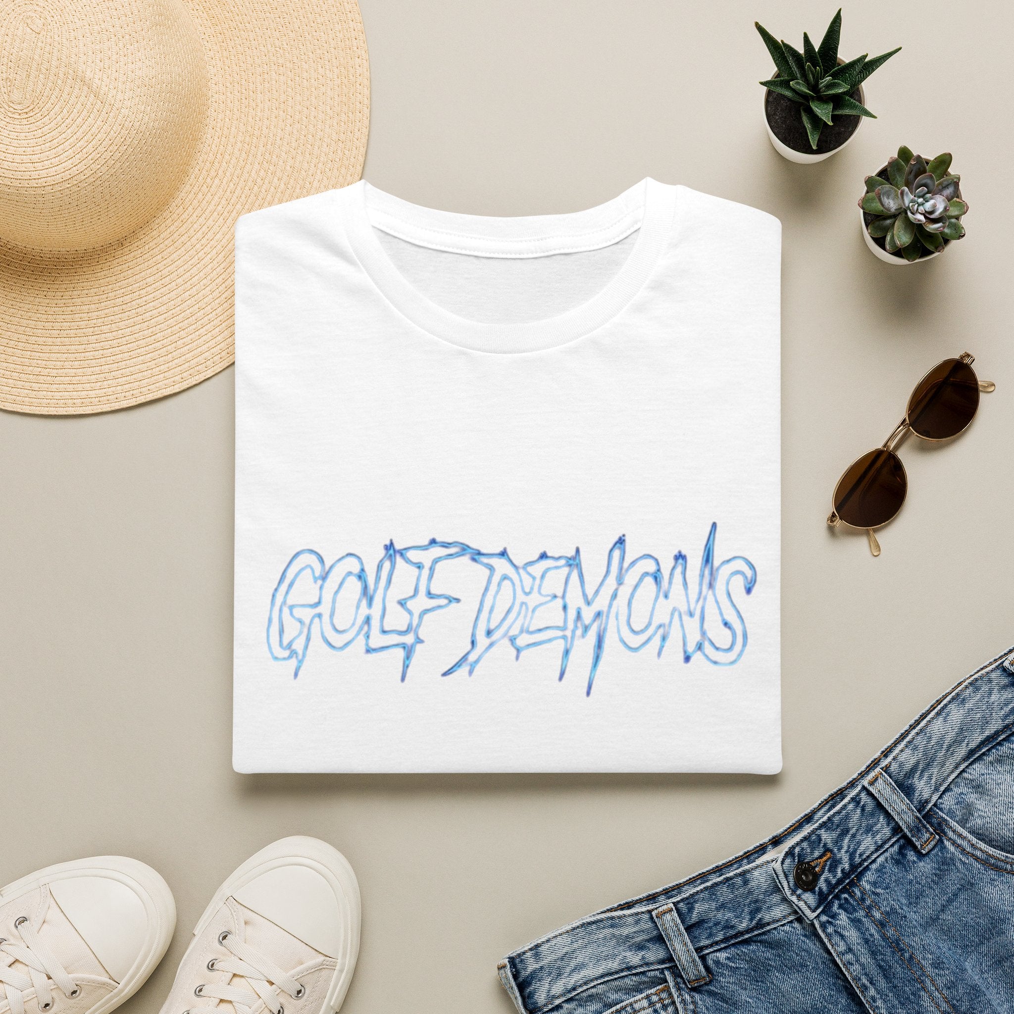 Golf Demons T-Shirt — Edgy Retro Script Golf Graphic Tee