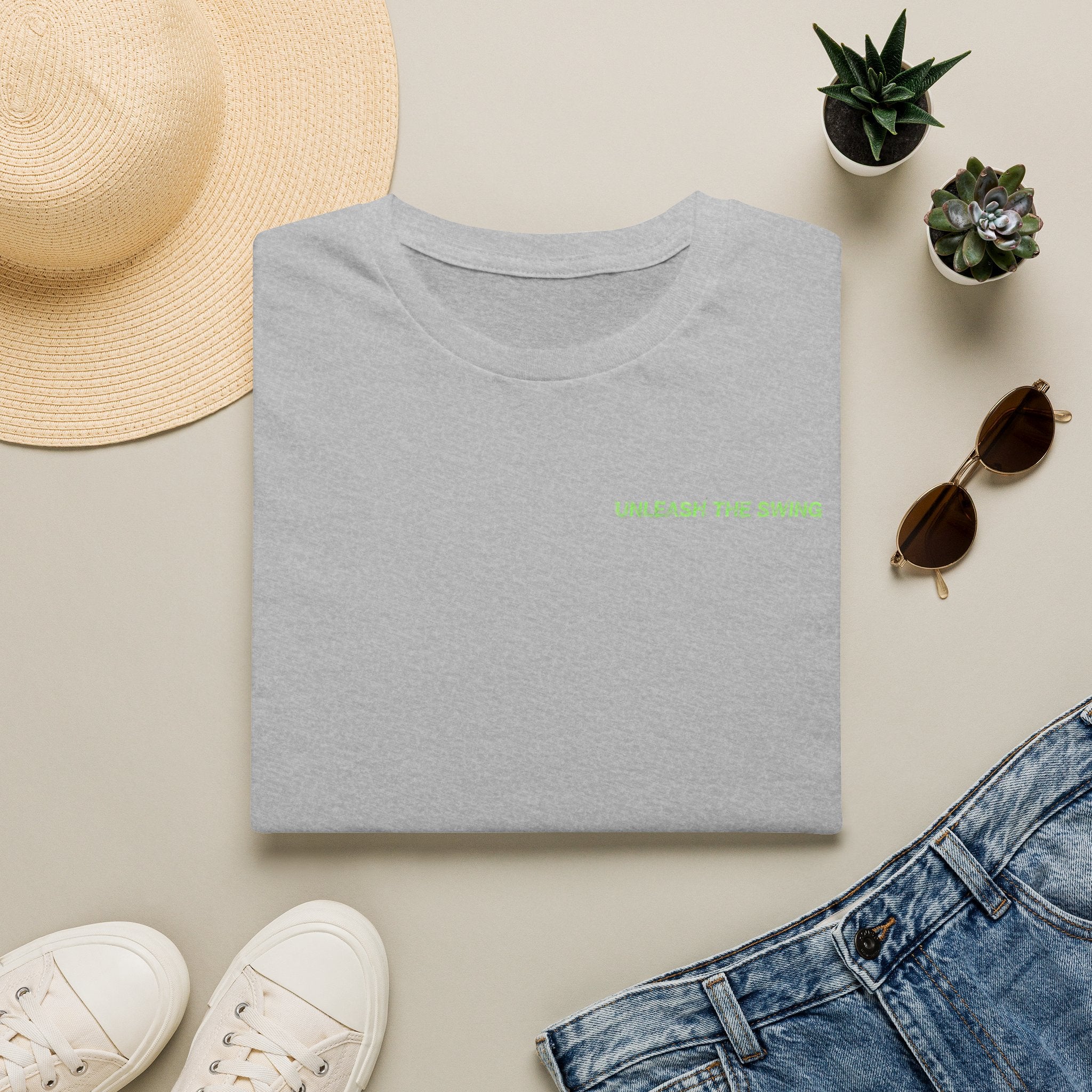 Unleash The Swing — Men's Golf Demons Graphic Tee | Neon Green Demon Design