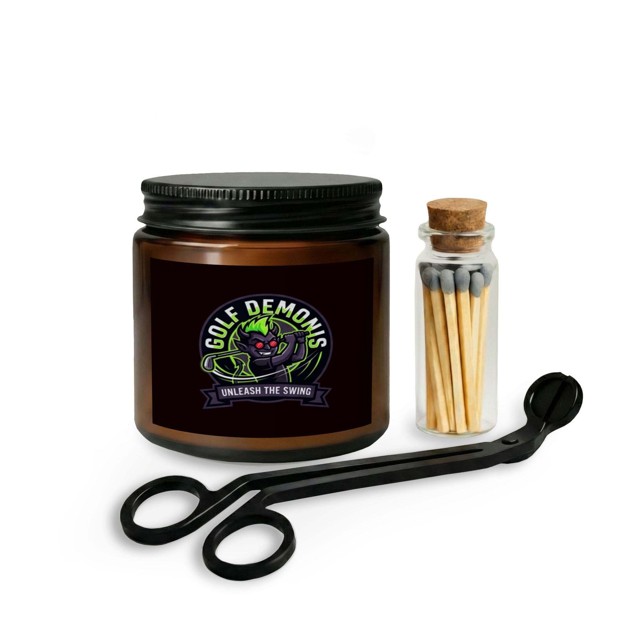 Golf Demons Candle Set — Scented Candle with Matches & Wick Trimmer