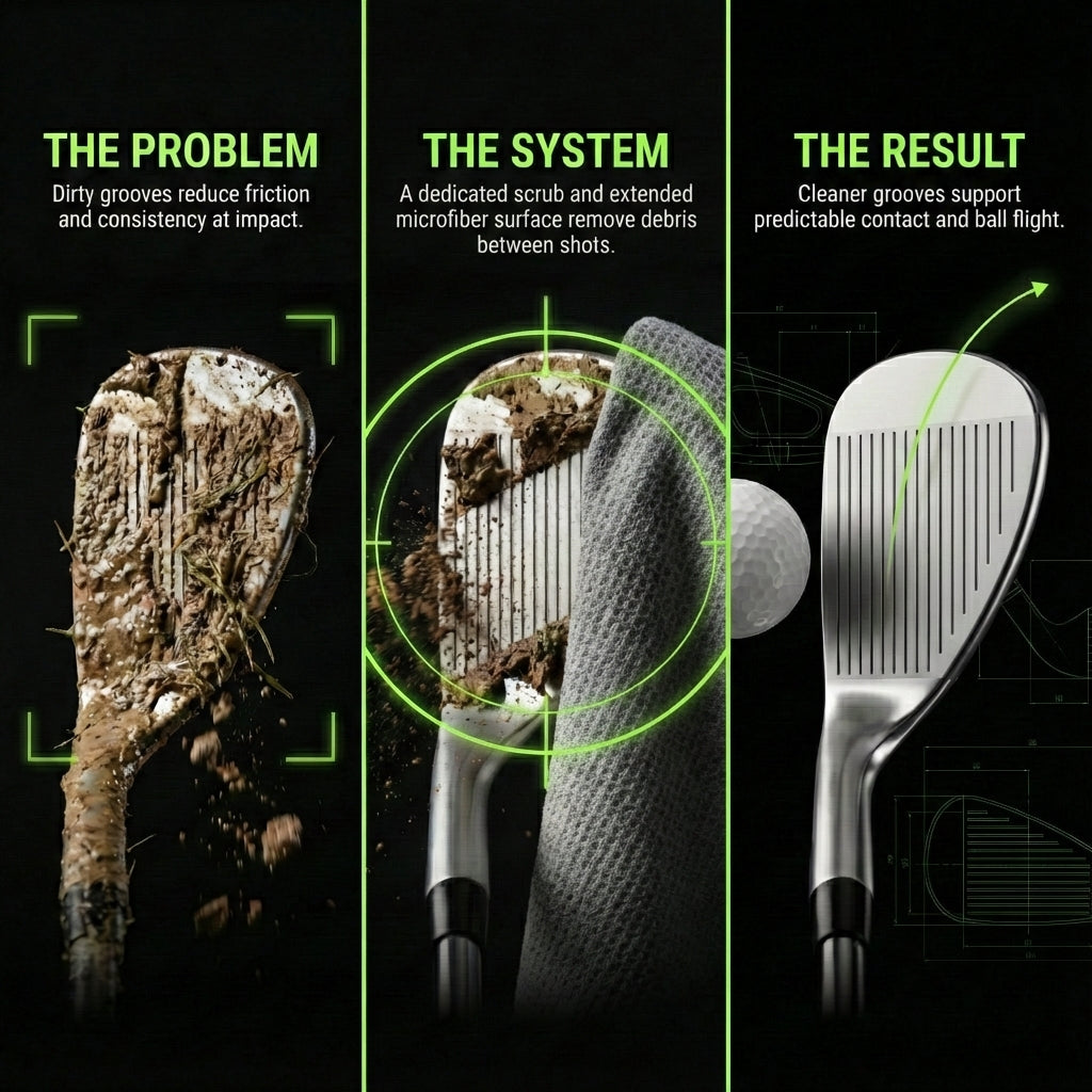 The 40 Magnetic Golf Towel + Landing Pad System