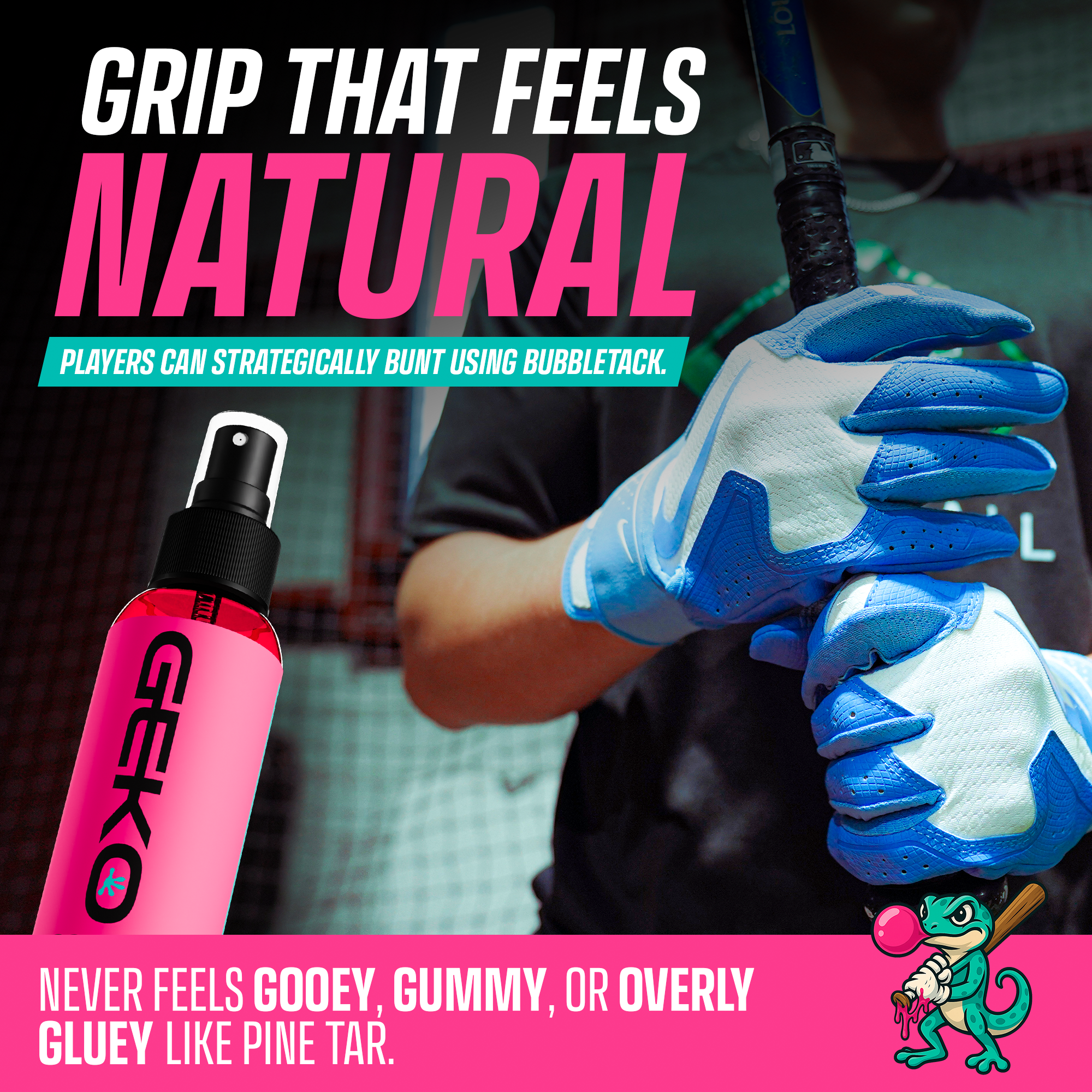 Golf Grip Enhancer — Bubbletack Grip Tack Spray for Golf Clubs