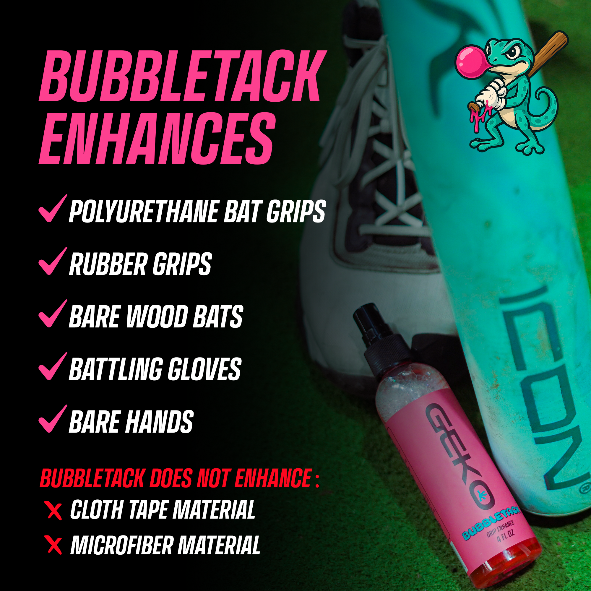 Golf Grip Enhancer — Bubbletack Grip Tack Spray for Golf Clubs