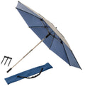 ShadeTee Golf Range Umbrella with Telescopic Pole - Navy Blue