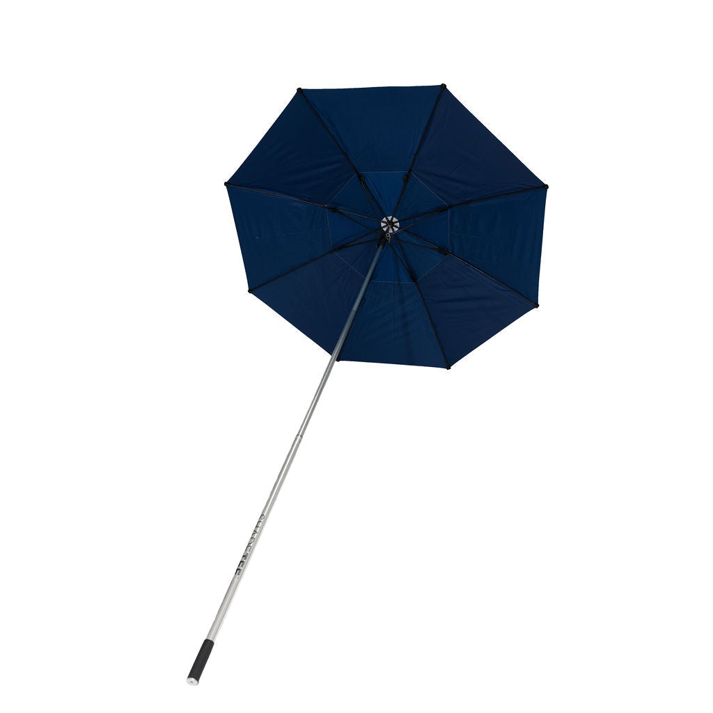 ShadeTee Golf Range Umbrella with Telescopic Pole - Navy Blue