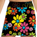 NIGHT DAISIES BLACK SKORT