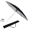 ShadeTee Sport Golf Range Umbrella with Telescopic Pole - Black