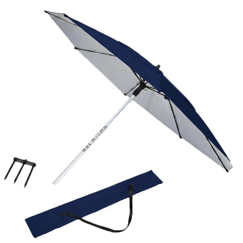 ShadeTee Sport Golf Range Umbrella with Telescopic Pole - Navy Blue