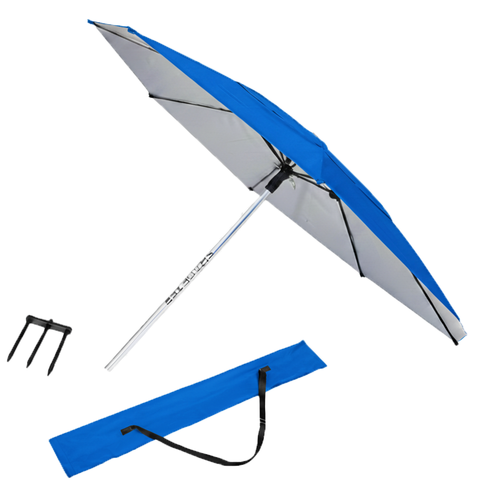 ShadeTee Sport Golf Range Umbrella with Telescopic Pole - Pinehurst Skies Blue