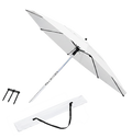 ShadeTee Sport Golf Range Umbrella with Telescopic Pole - White